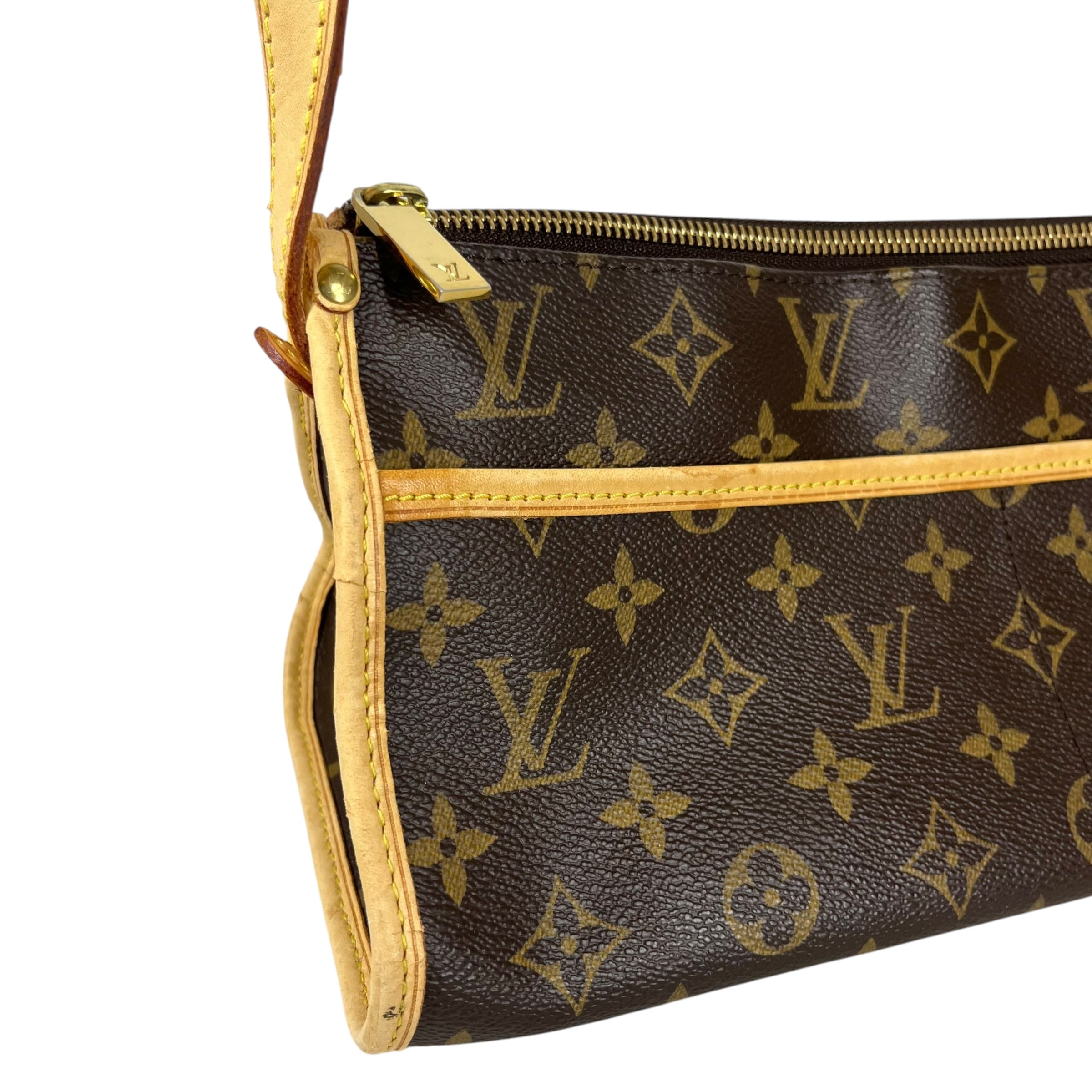 LOUIS VUITTON/Cross Body Bag/Monogram/Leather/BRW/popincourt long shoulder bag view 6