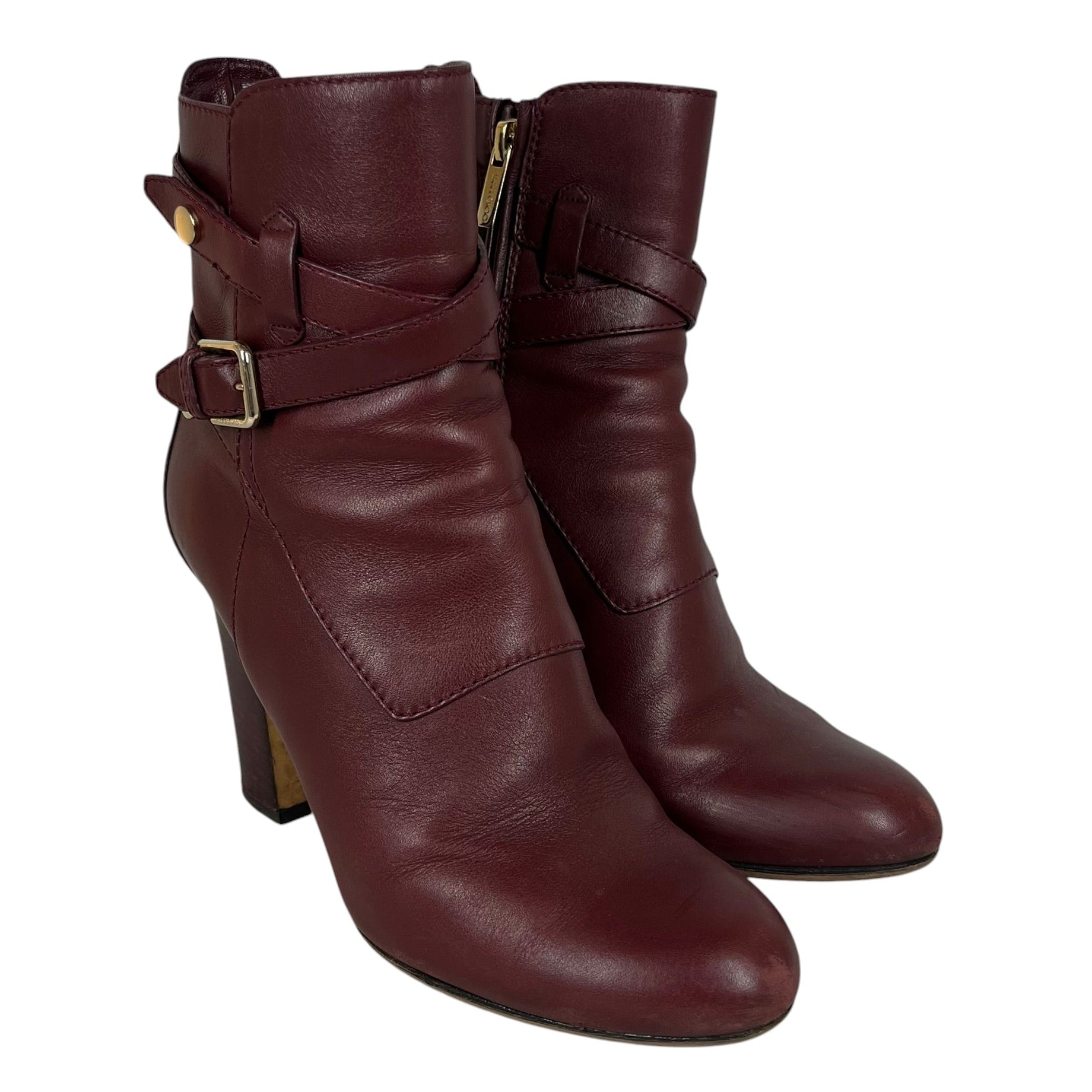 JIMMY CHOO/Chukka Boots/EU 38/Leather/BRD/loop strap heel view 1