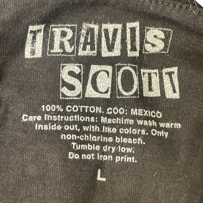 TRAVIS SCOTT/LS T-Shirt/L/Cotton/BLK/Graphic/The Ends Toyota Birds