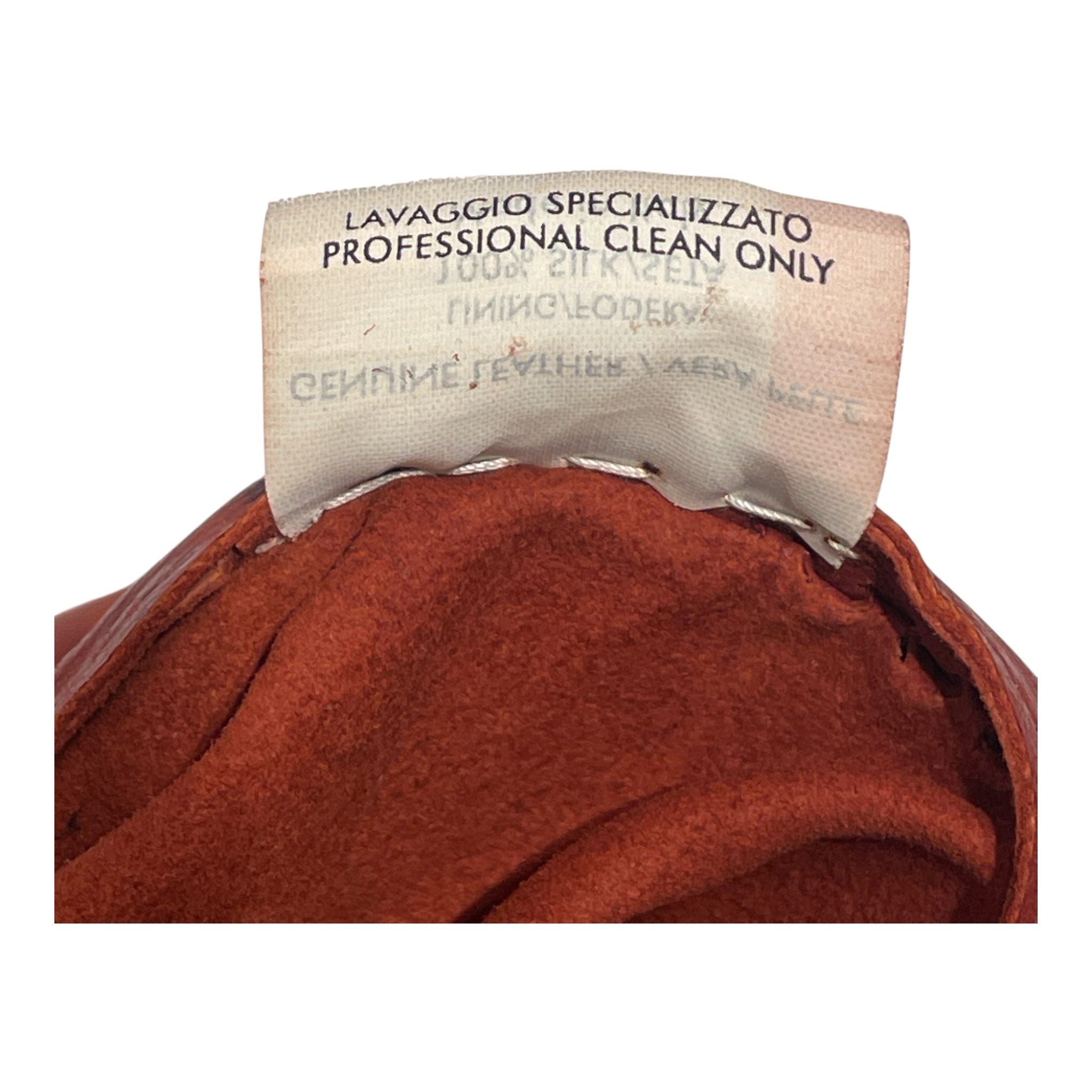 YVES SAINT LAURENT/Leather Jkt/36/Leather/RED/vintage/stitching view 5