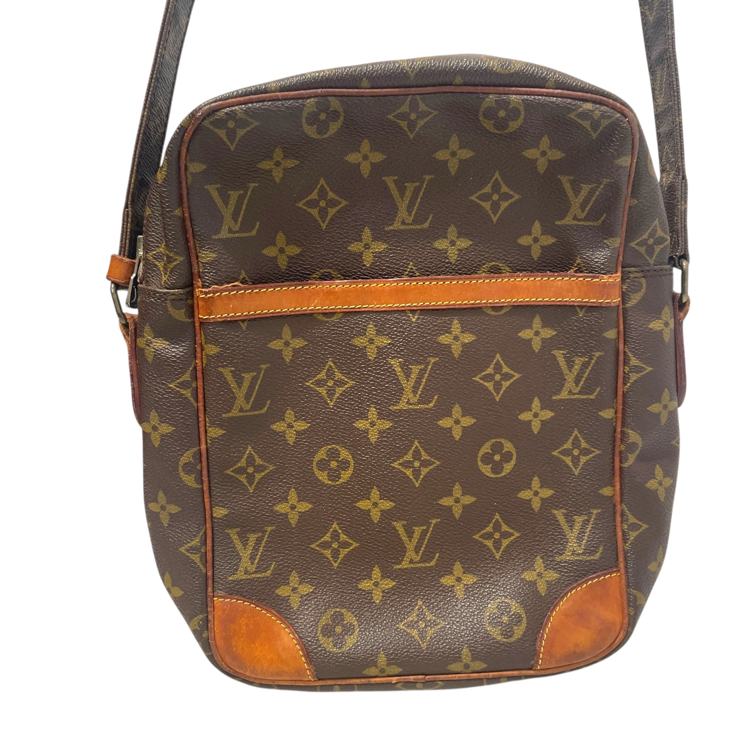 LOUIS VUITTON/Cross Body Bag/Monogram/Leather/BRW/Monogram Danube Crossbody view 2