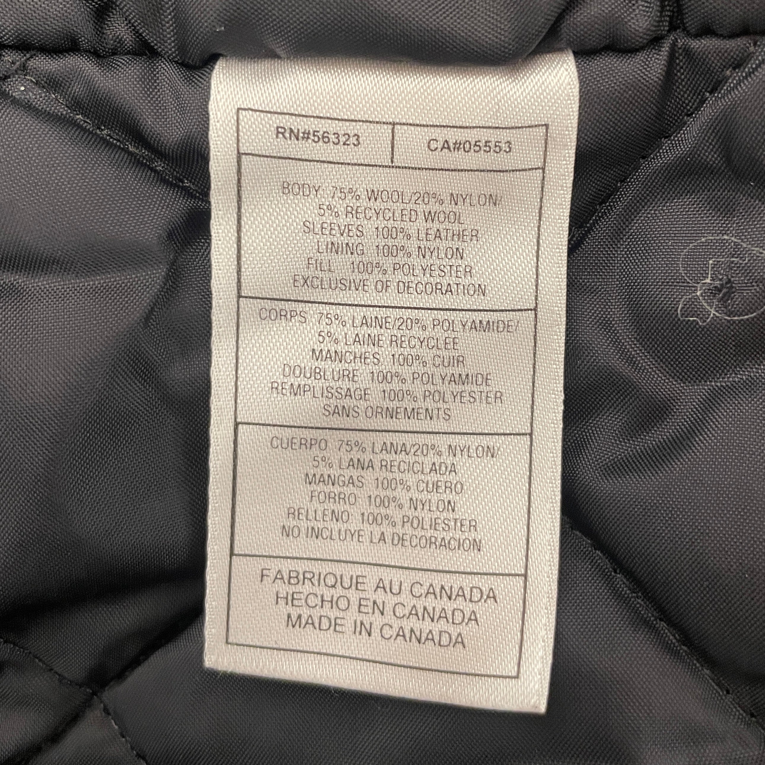 NIKE/Leather Jkt/XL/Wool/BLK/JORDAN DMP VARSITY view 4