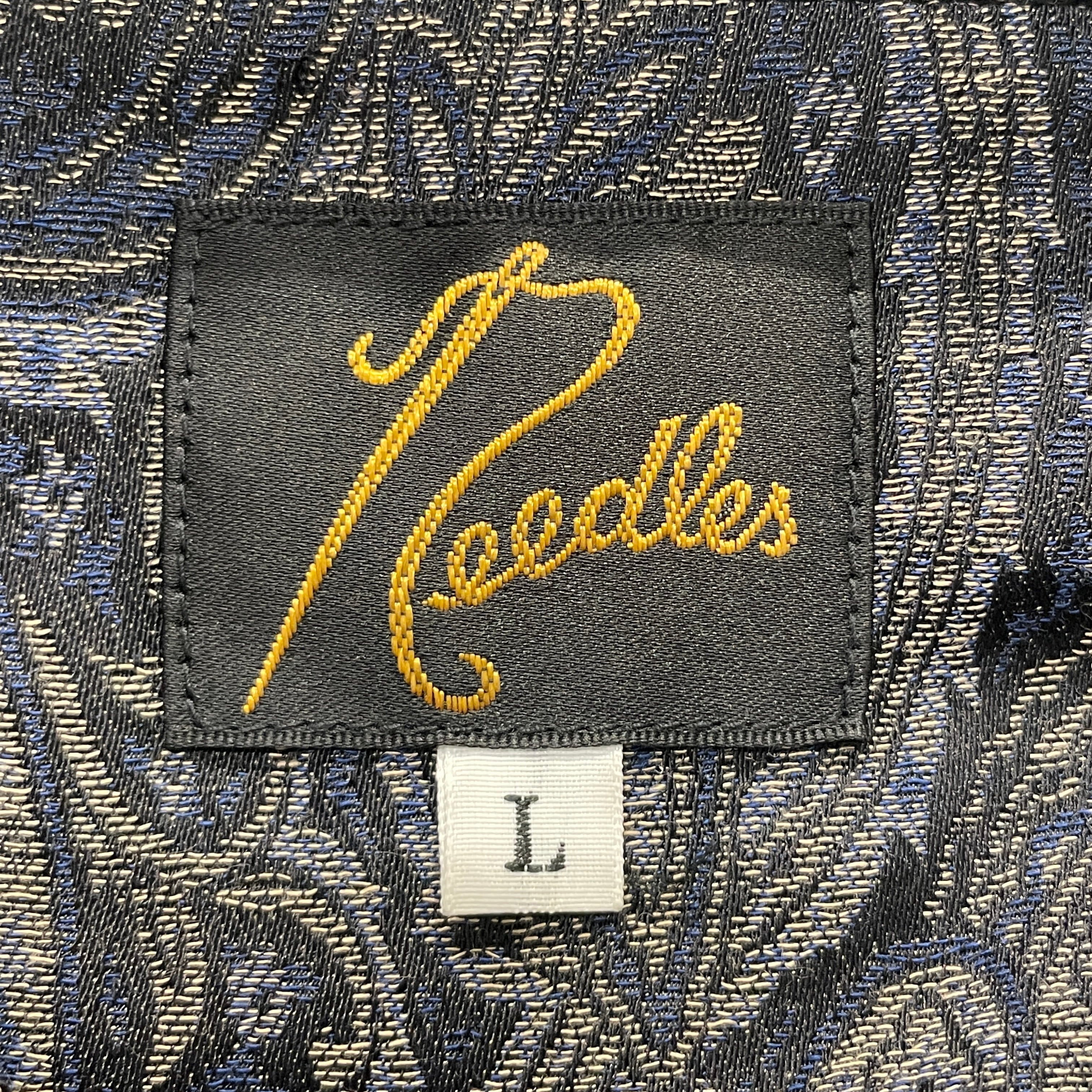 Needles/LS Shirt/L/Polyester/NVY/All Over Print/DOUBLE BREAST POCKET view 3