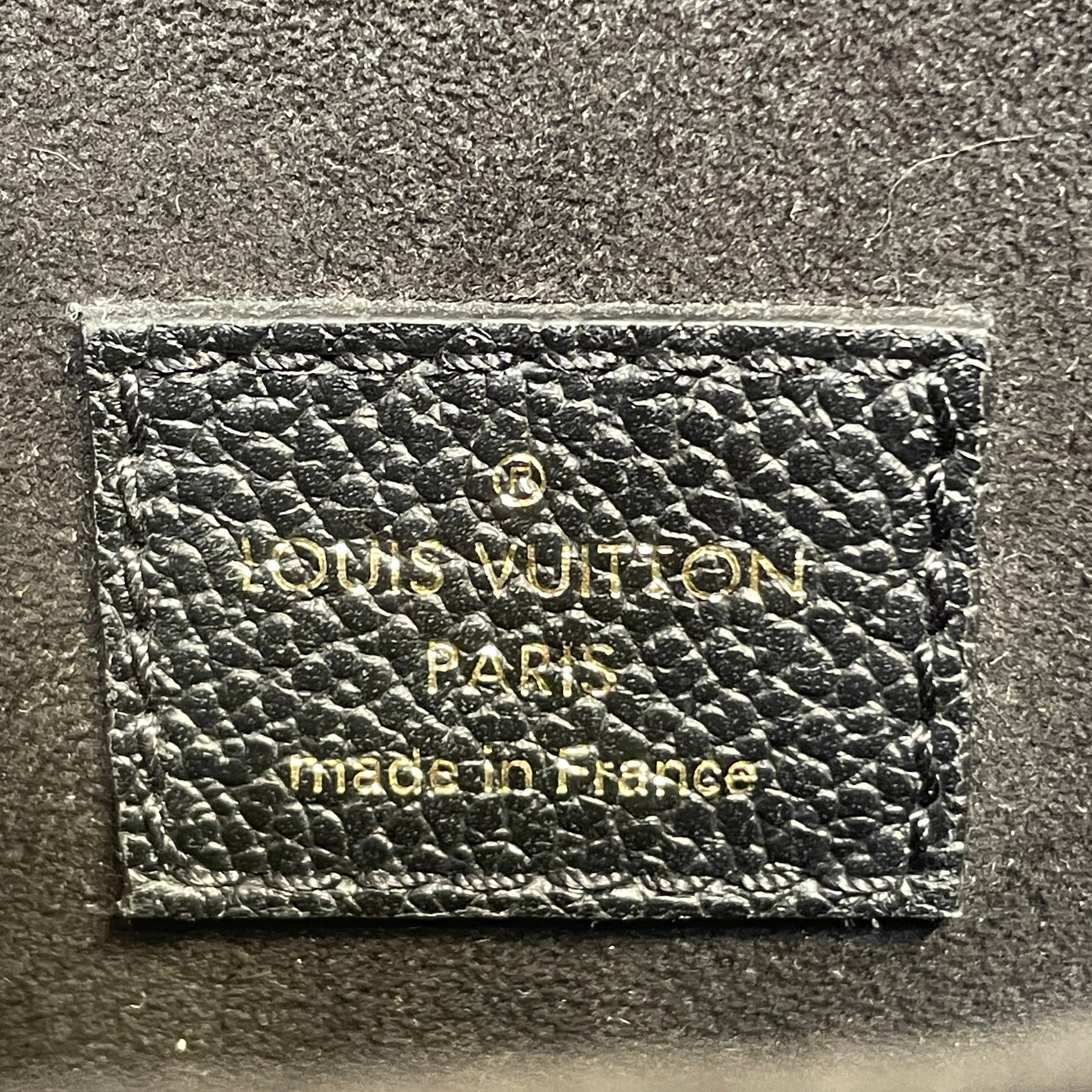 LOUIS VUITTON/Backpack/Leather/BLK/black/ gold view 3