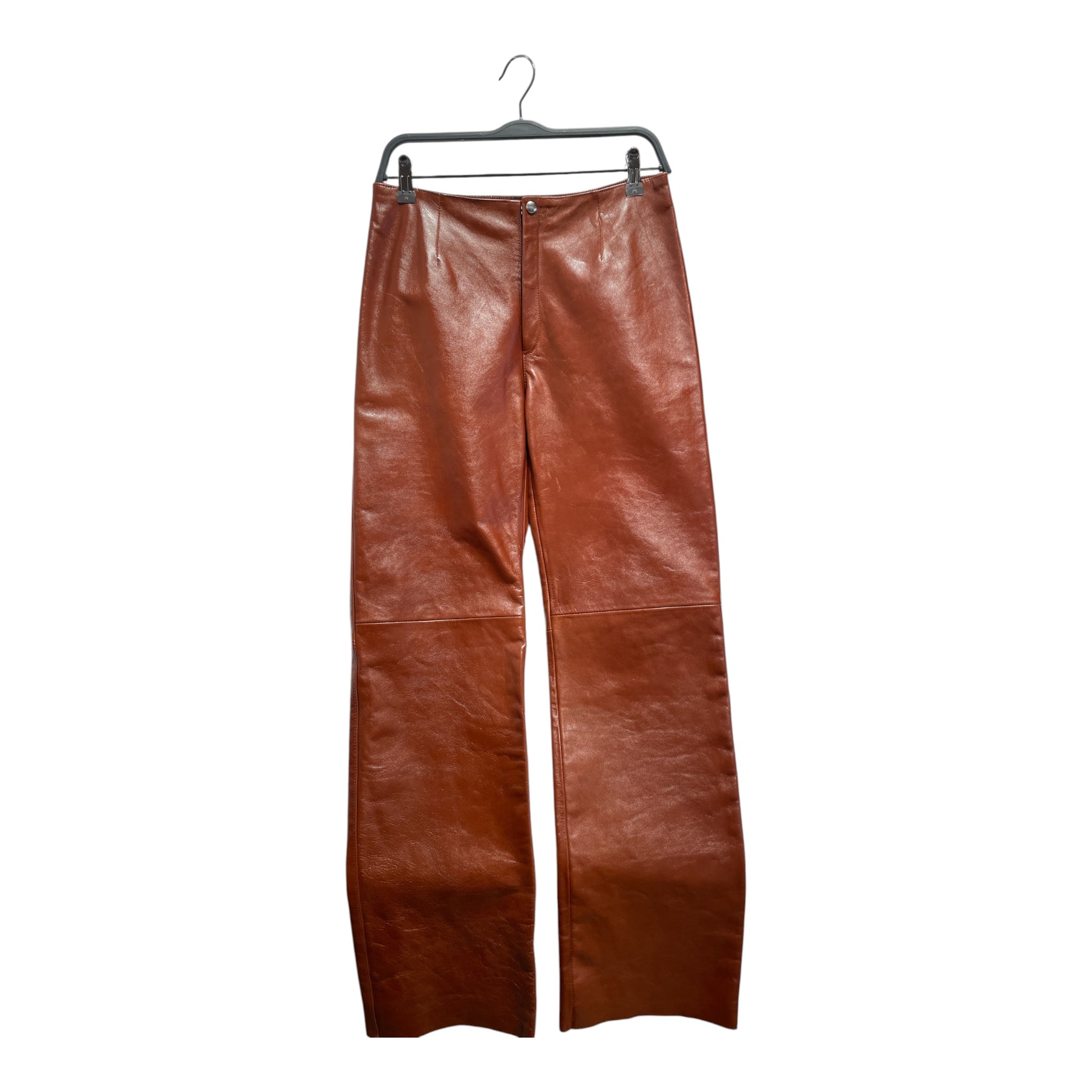 OUR LEGACY/Straight Pants/44/Leather/ORN/BIKER LEATHER PANTS view 1