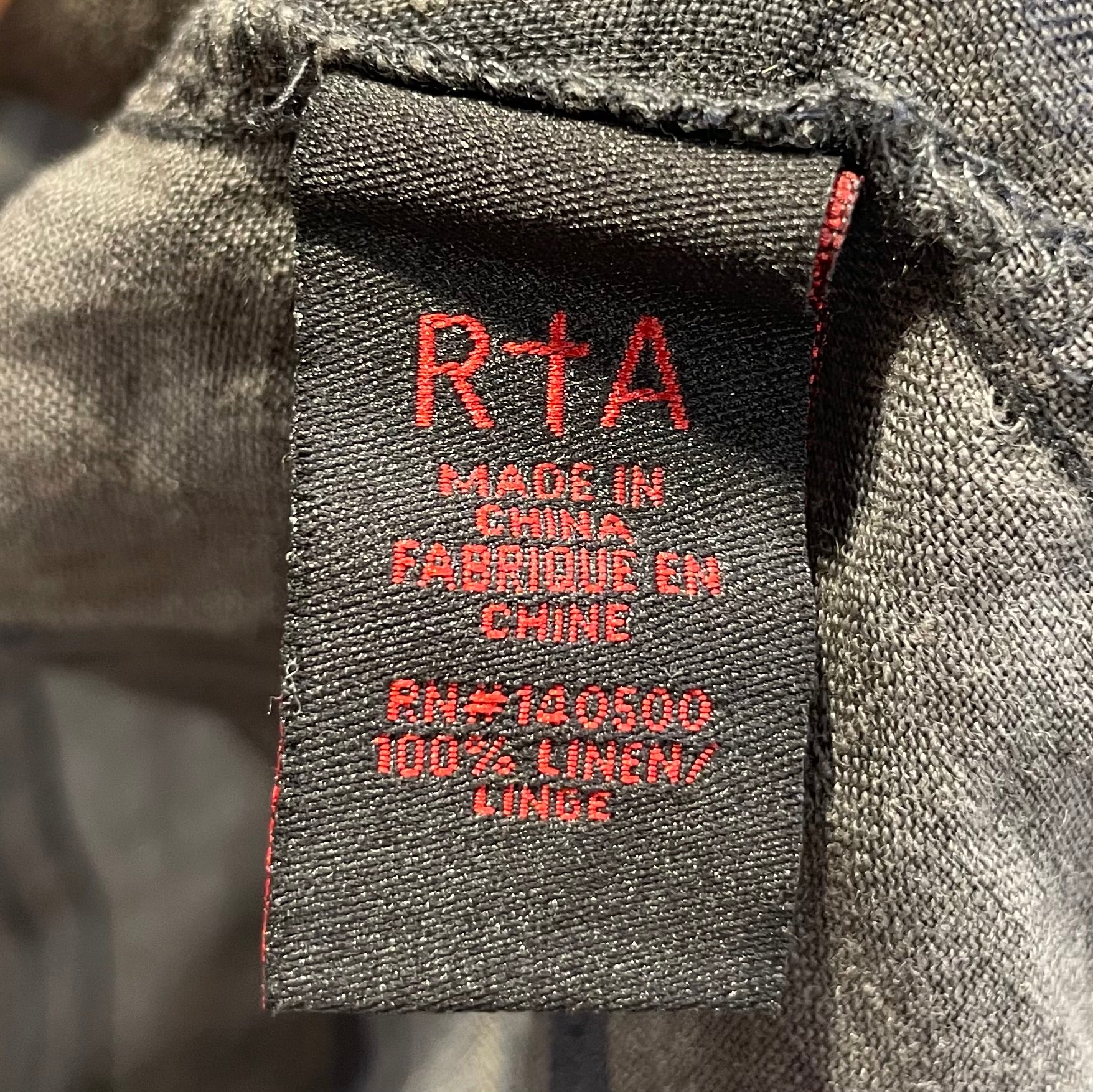 RtA/LS Shirt/S/Cotton/GRY/Plaid/BOTTOM DESTREZZED/RN 140500 view 5