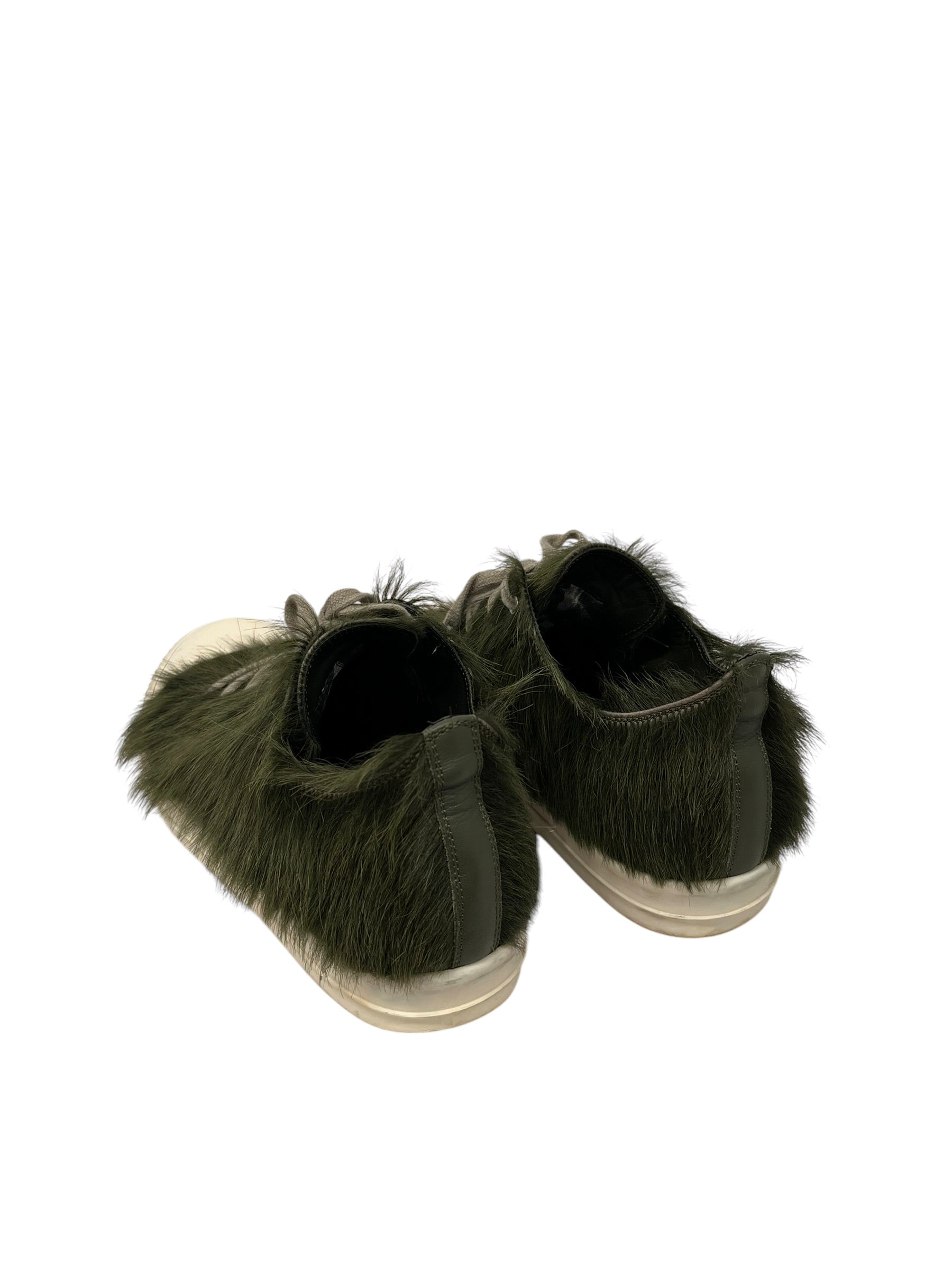 Rick Owens/Low-Sneakers/EU 44/Fur/GRN/PONY HAIR LOW RAMONES view 2