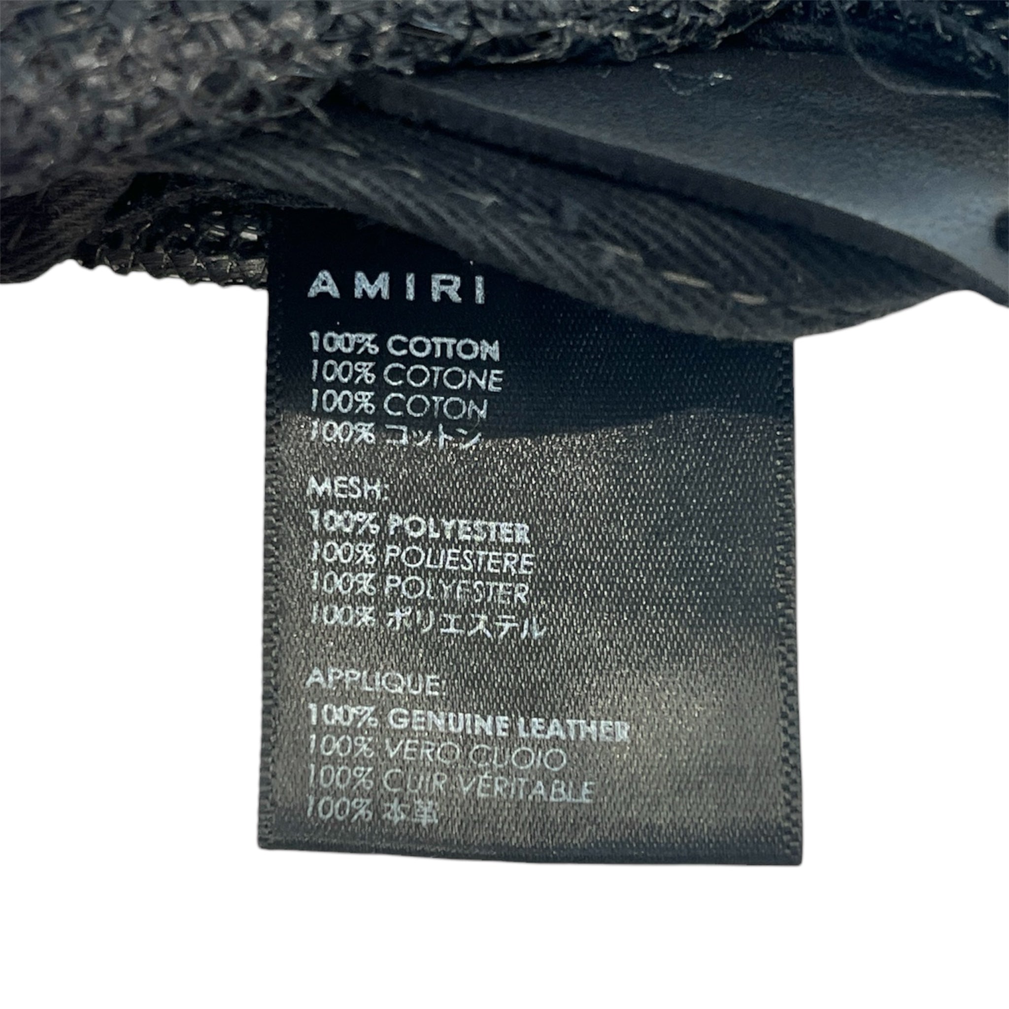 AMIRI/Cap/OS/Cotton/BLK/3 stars hat view 4