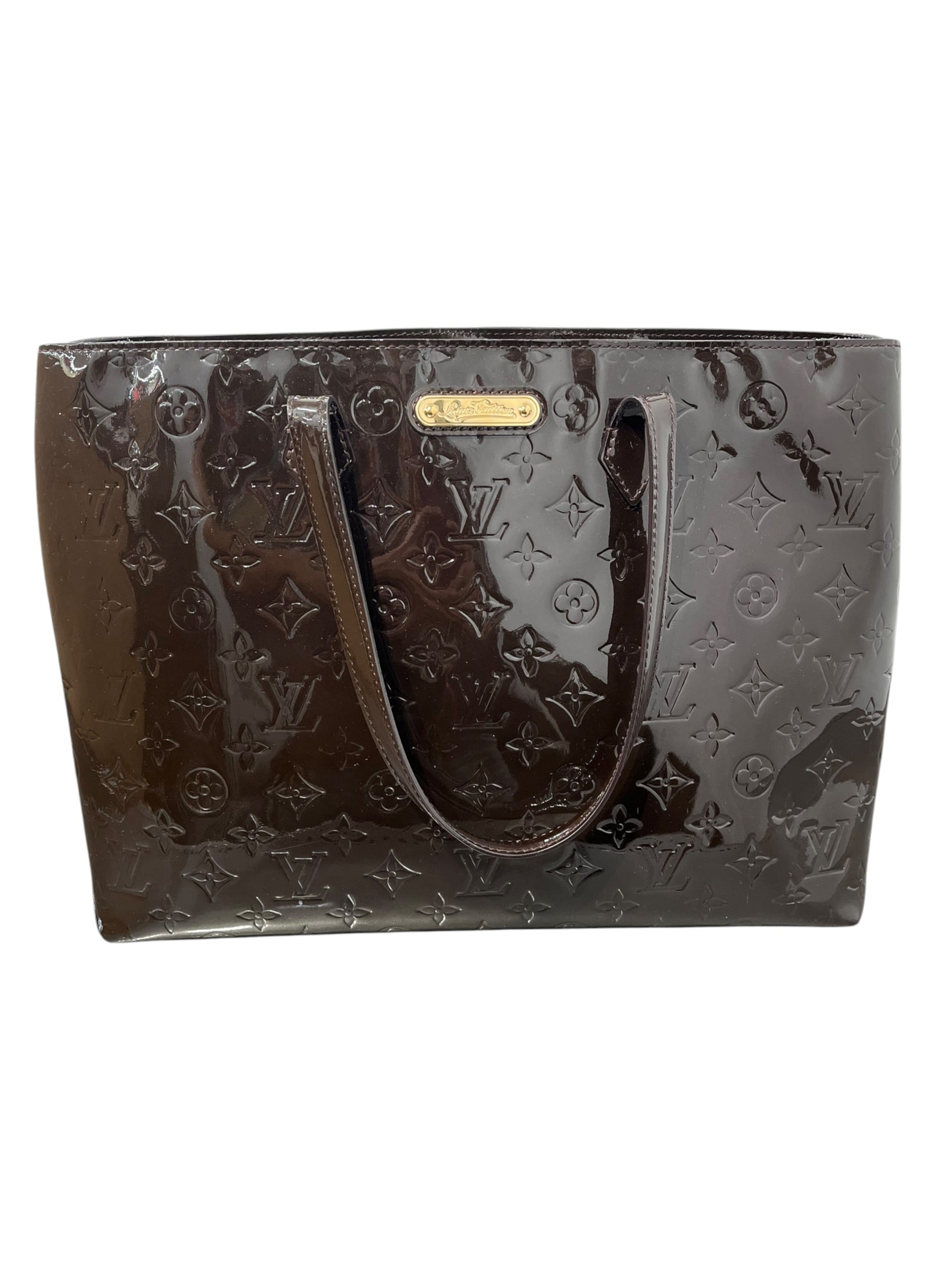 LOUIS VUITTON/Bag/Monogram/Leather/BLK/VERNIS WILSHIRE MONOGRAM TOTE view 1