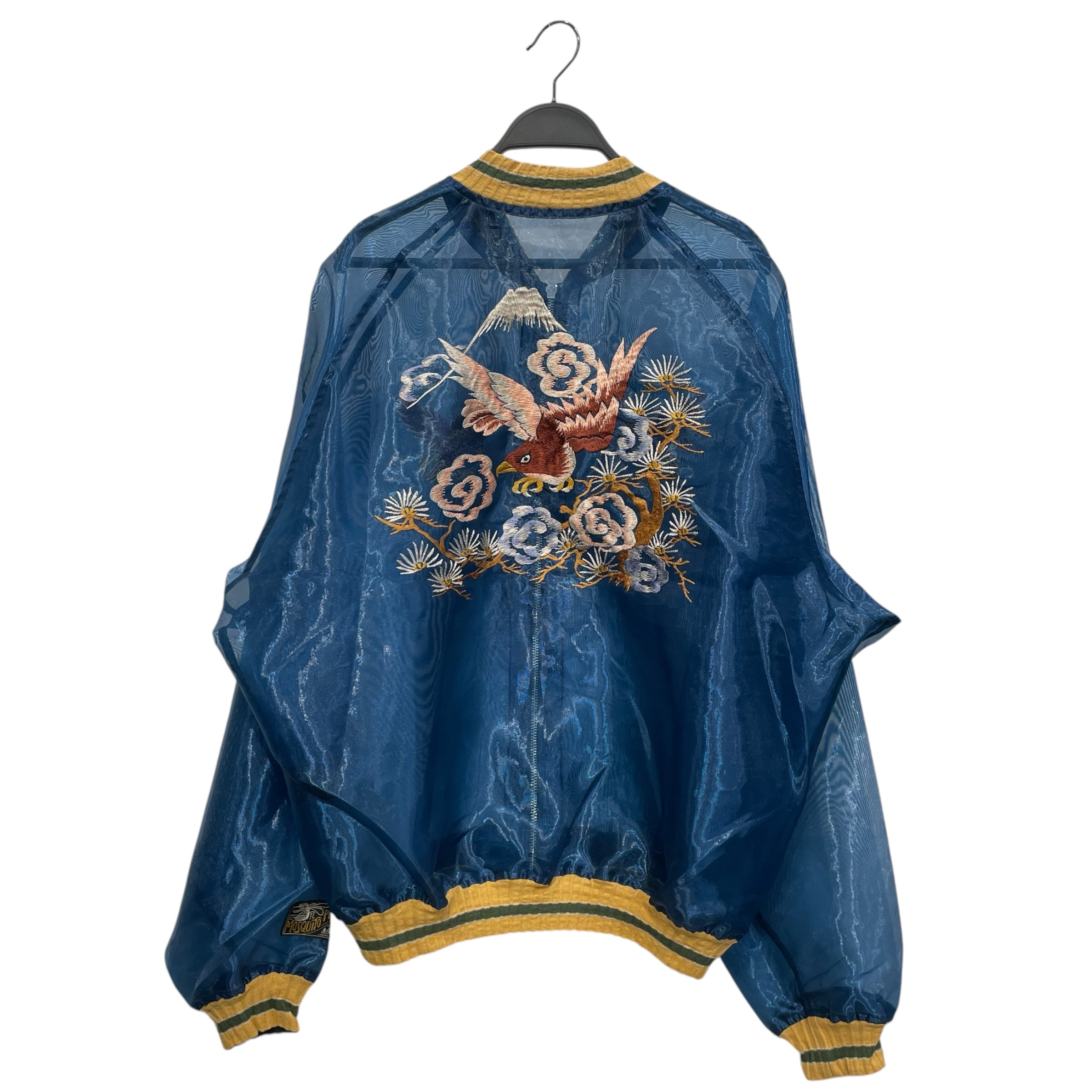 KAPITAL/Baseball Jkt/4/Polyester/BLU/Graphic/DOUBLE BIRD PATCHES view 2