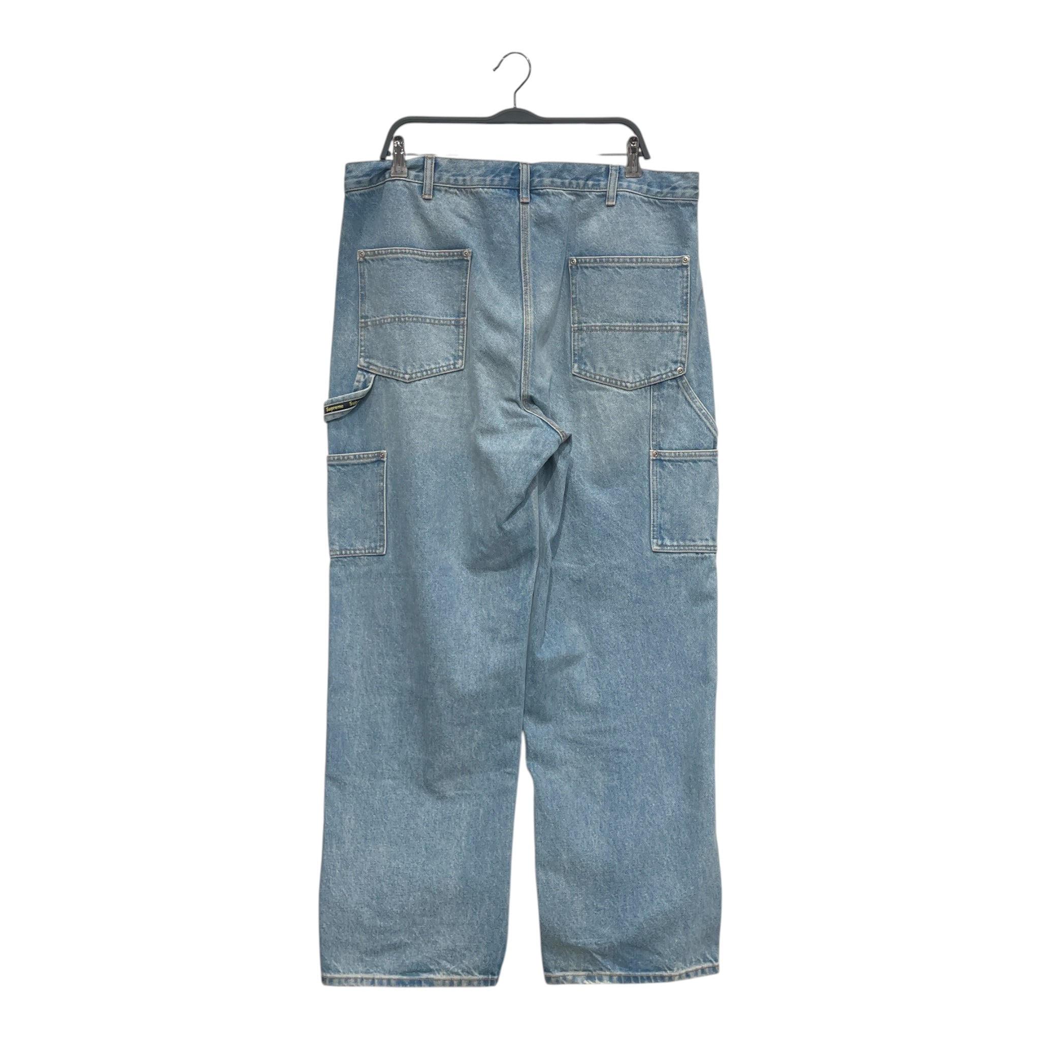 Supreme/Pants/36/Denim/BLU/CARGO POCKETS YELLOW SIDE LOGO view 2