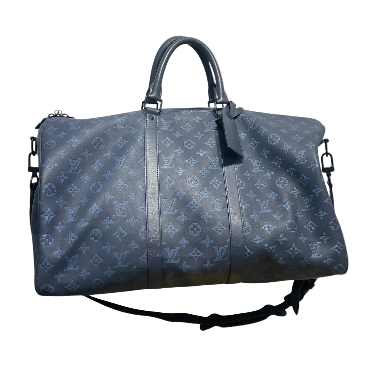 LOUIS VUITTON/Bag/Monogram/Leather/BLU/kepall bandoulier 50 view 1