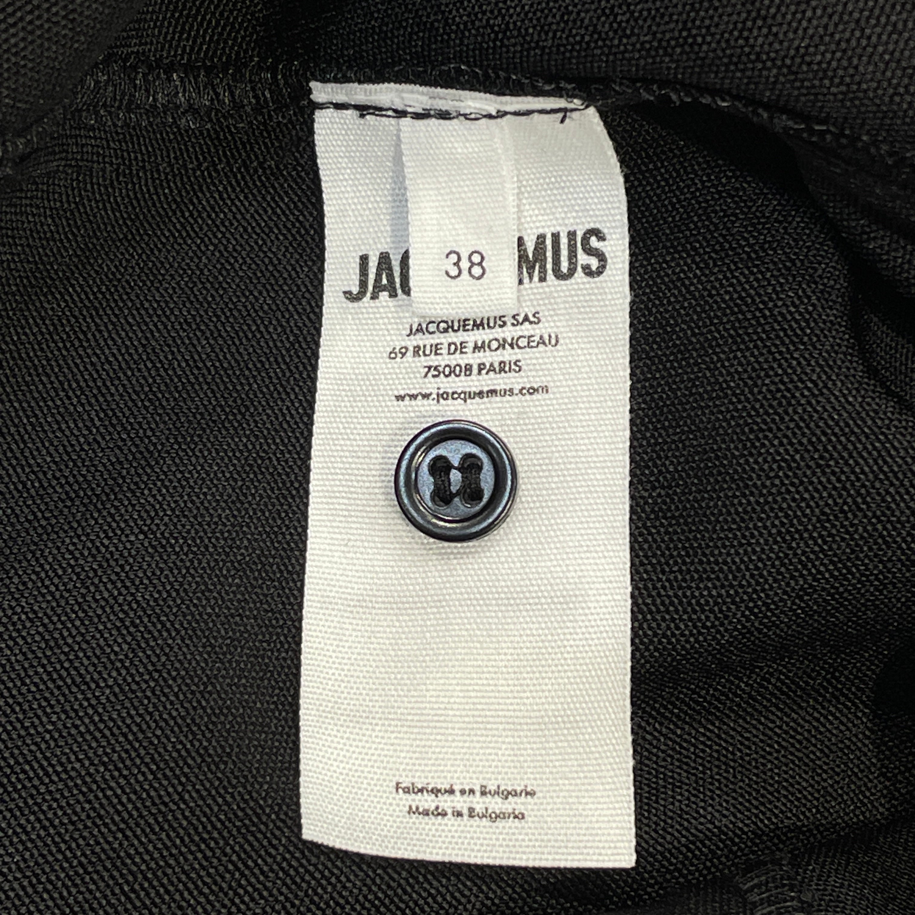 JACQUEMUS/LS Shirt/L/Cotton/BLK/Button Up Long Sleve view 3