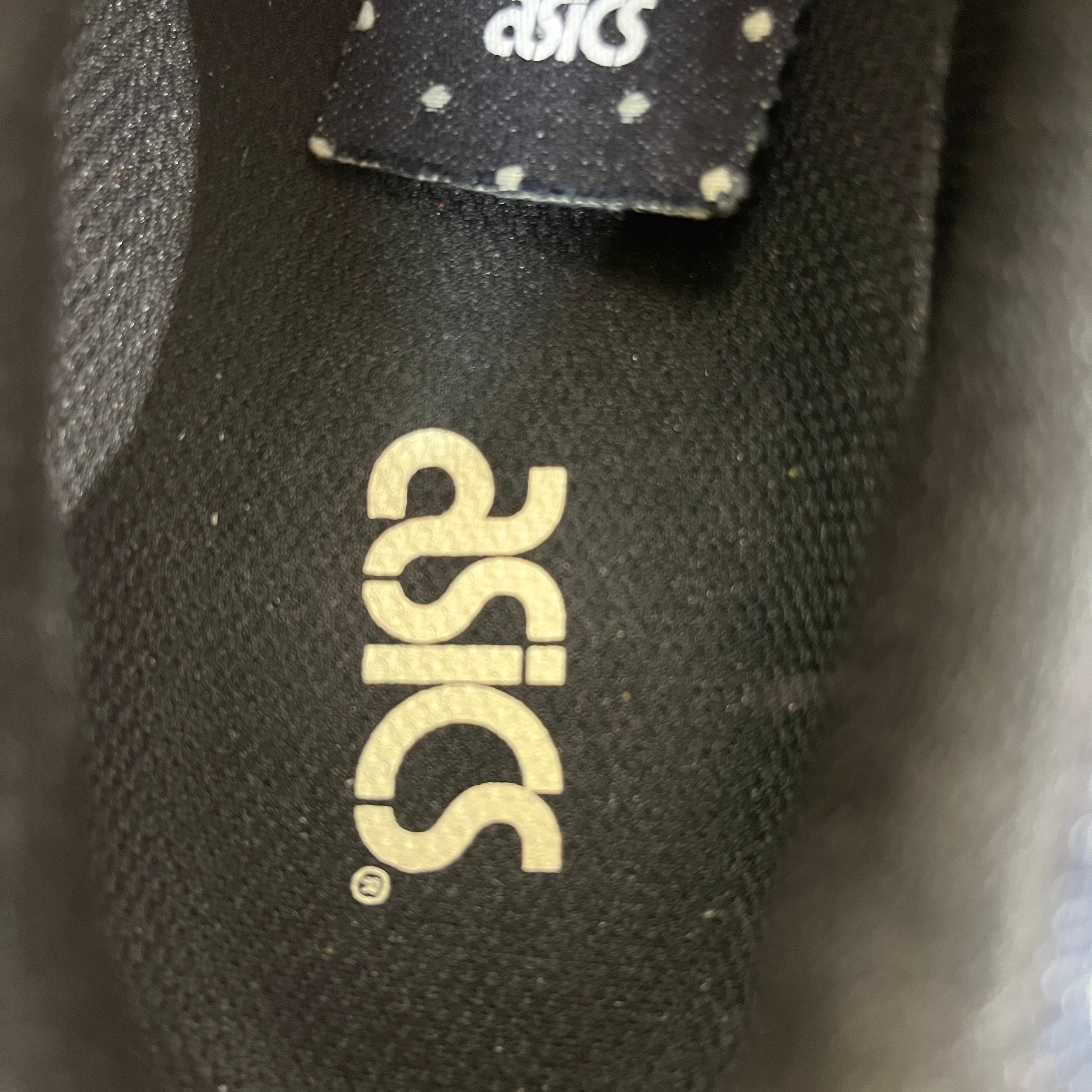 ASICS/Low-Sneakers/US 12/Cotton/WHT/Asics with Polka dot denim view 3