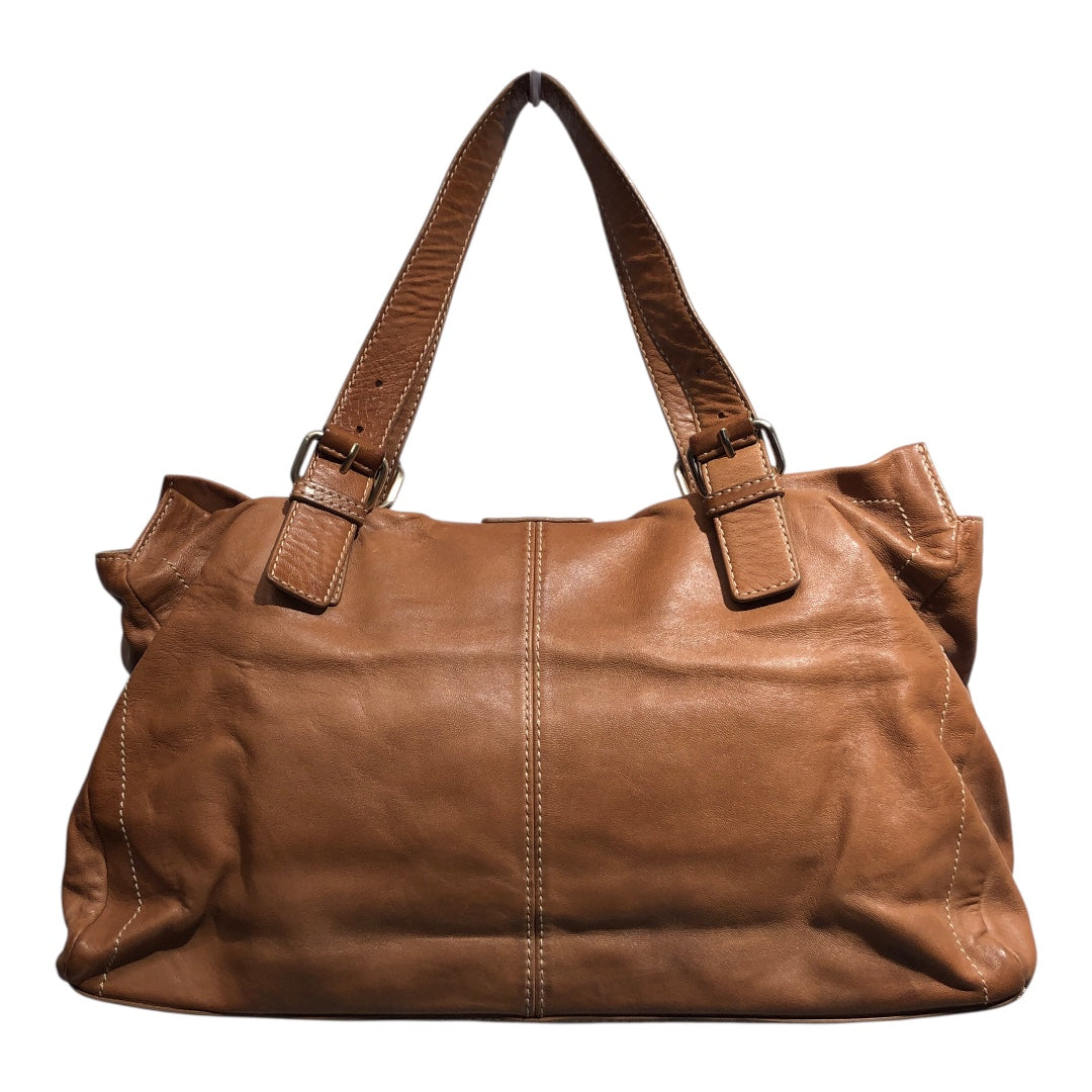 GIVENCHY/Hand Bag/Leather/BRW/Large magnetic front buckle view 2
