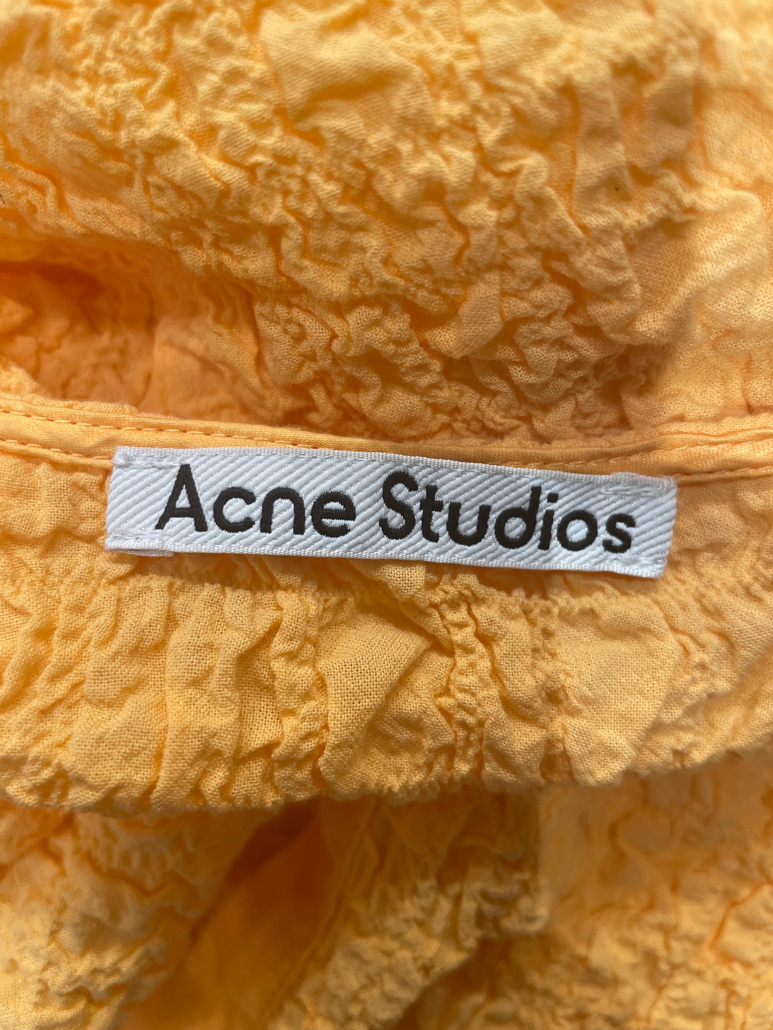 Acne Studios/Long Skirt/32/Polyester/ORN/TEXTURED BUTTON UP SKIRT view 3