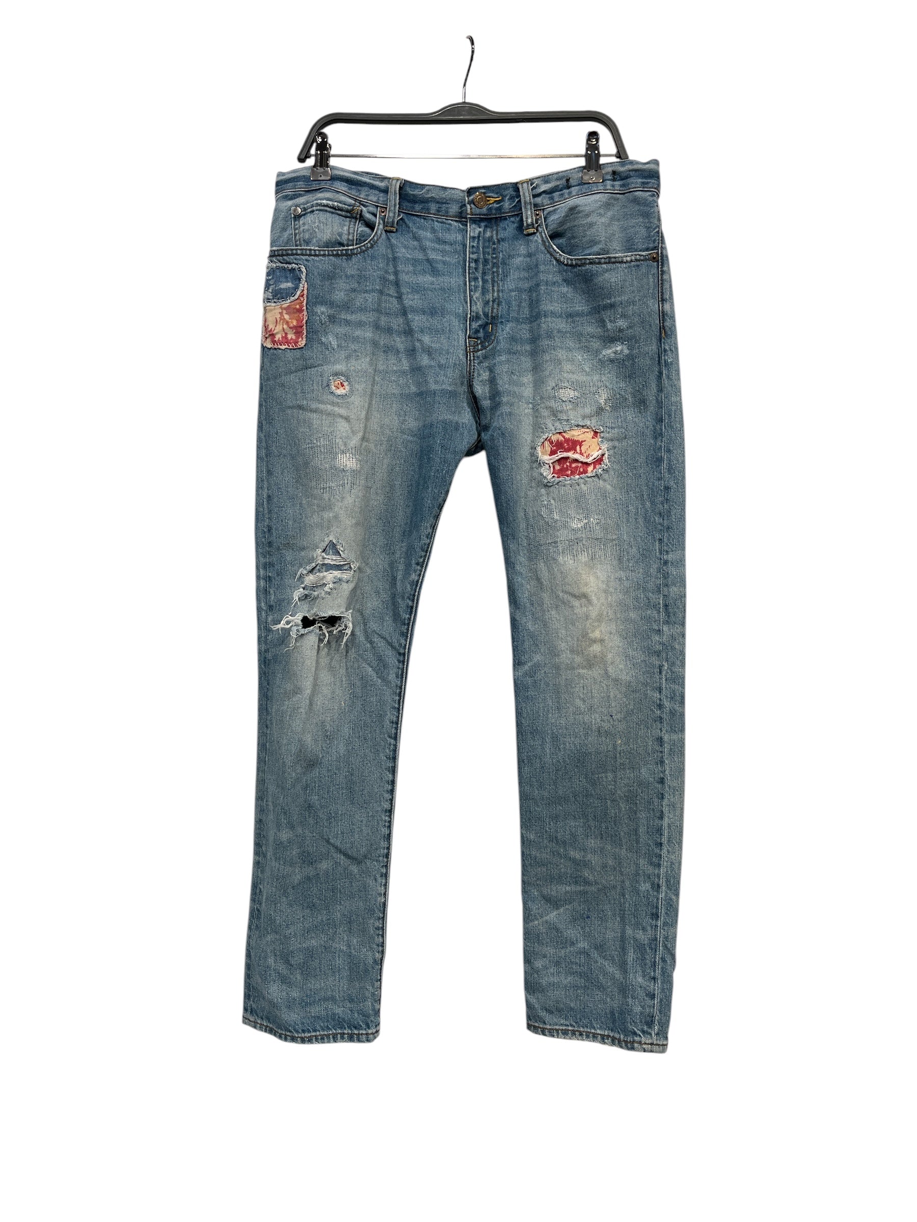 Denim & Supply Ralph Lauren/Straight Pants/28/Denim/BLU/STITCHING PATCHWORK view 1