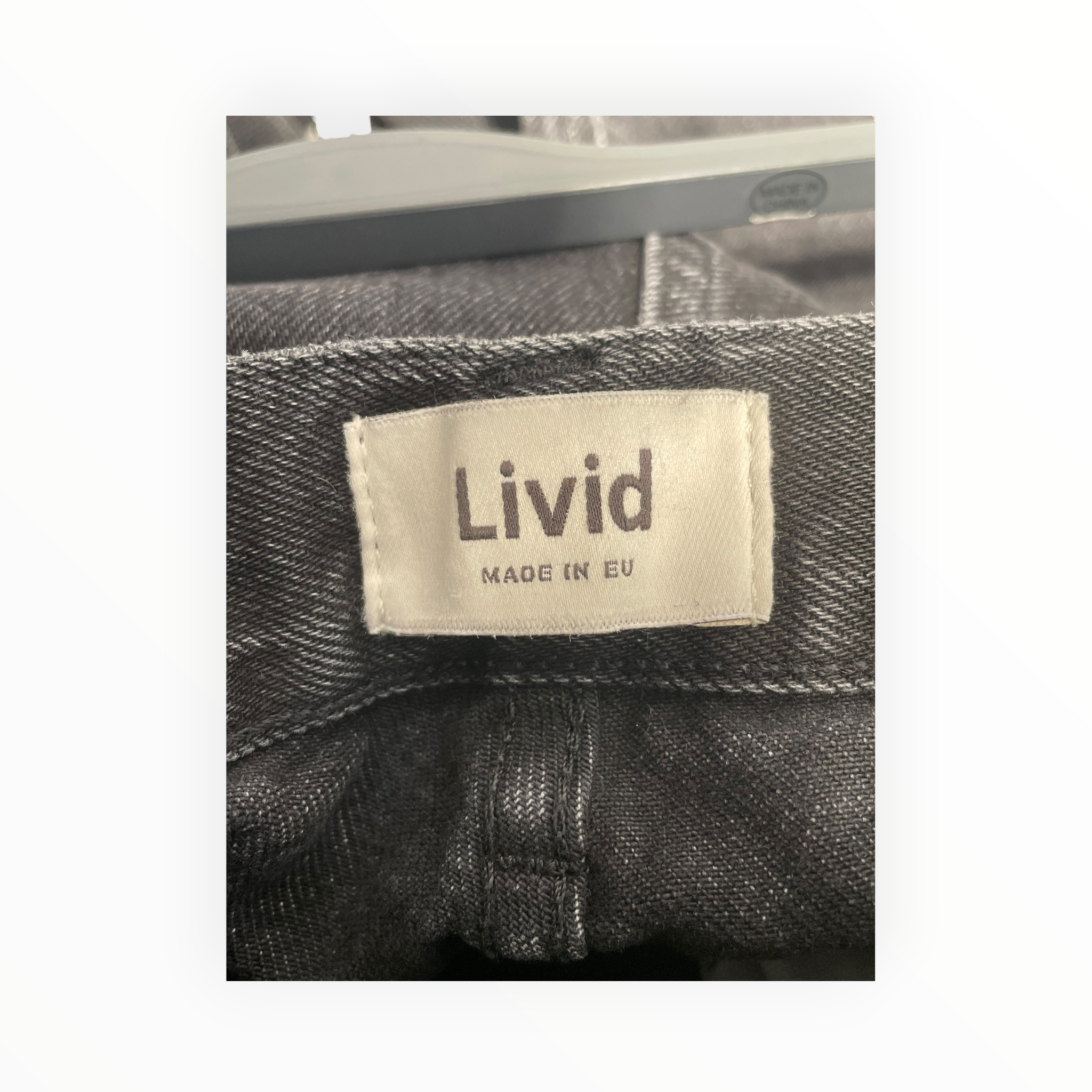 Livid/Straight Pants/30/Denim/BLK/Seam Down Middle Of Leg view 3