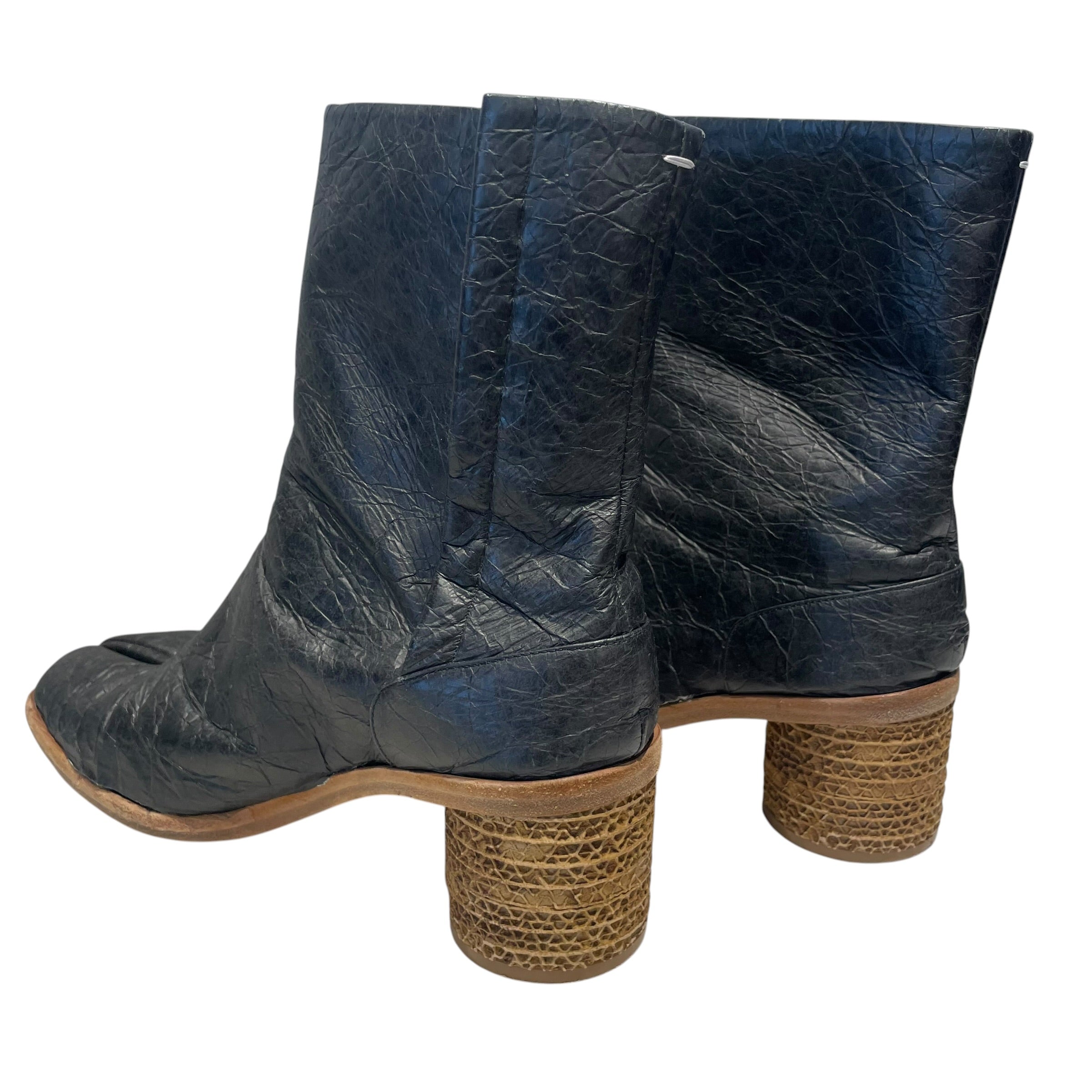 Maison Margiela/Boots/EU 42/Leather/BLK/paper effect split toe view 1