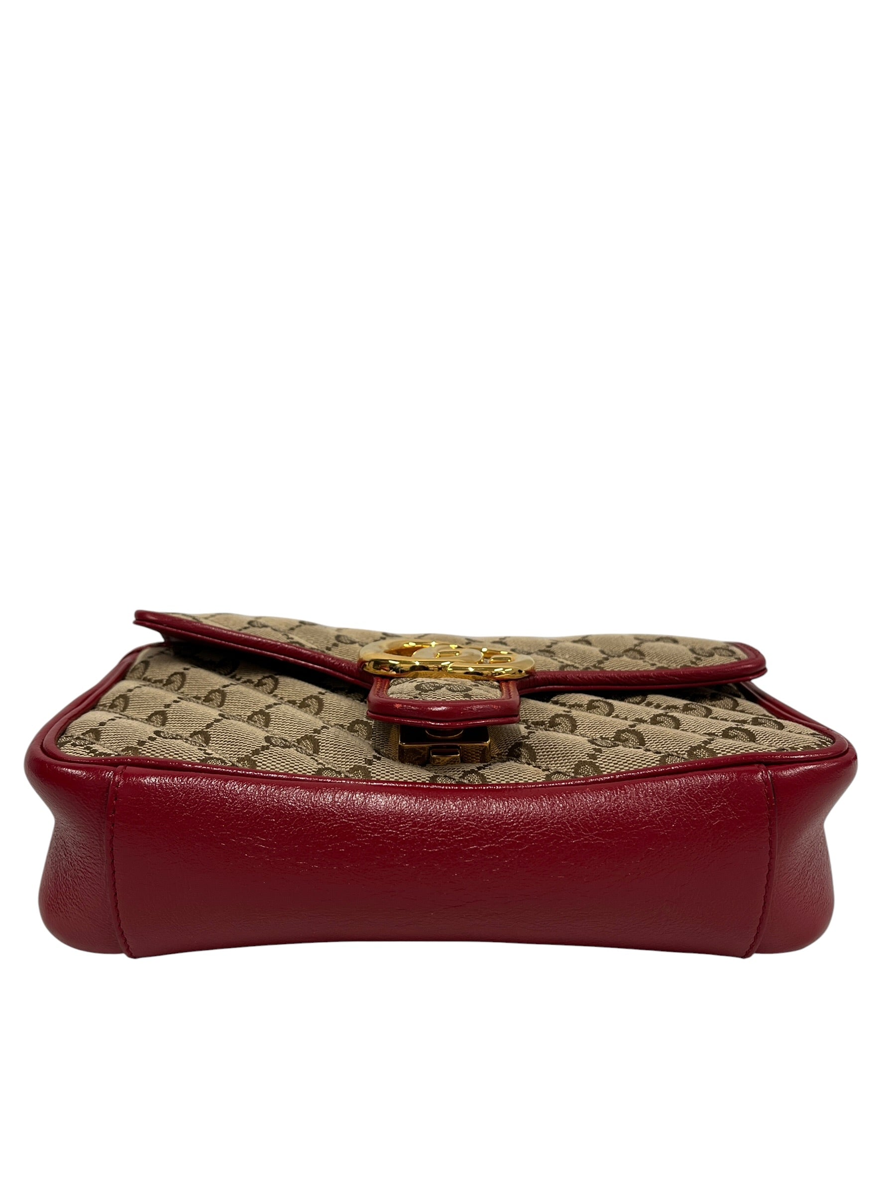 GUCCI/Cross Body Bag/Monogram/Cotton/BRD/GG MARMONT view 3