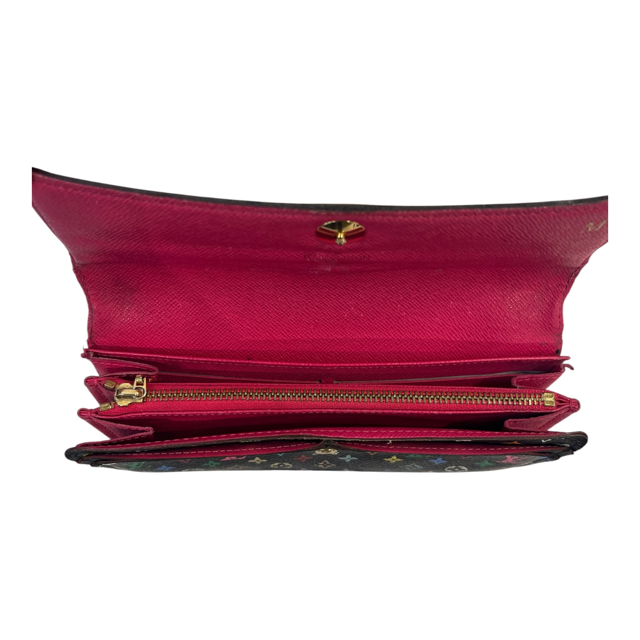 LOUIS VUITTON/Long Wallet/Monogram/Leather/BLK/L's/TAKASHI MURAKAMI SARAH WALLET view 3