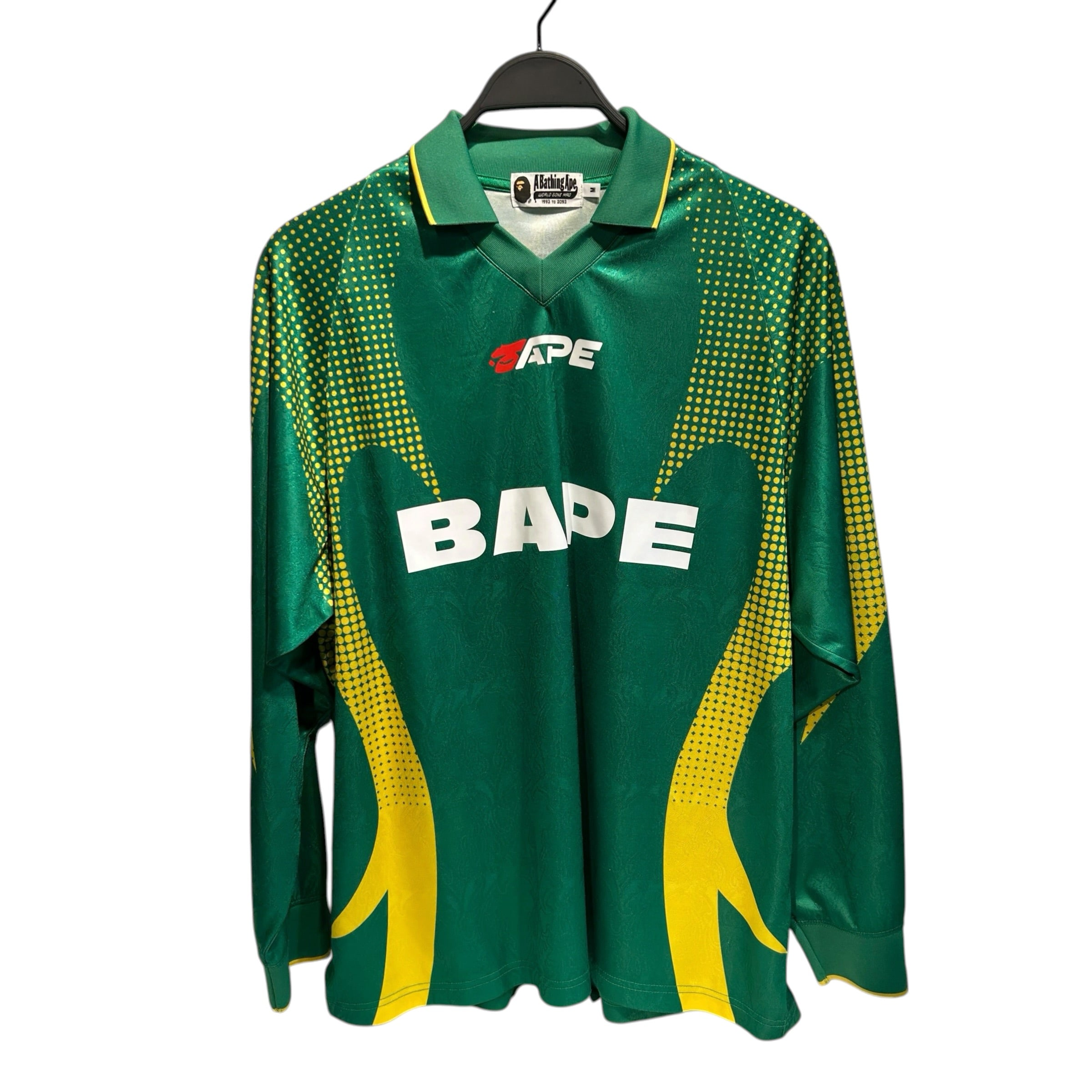 A BATHING APE/LS T-Shirt/M/Polyester/GRN/All Over Print/LS Jersey view 1