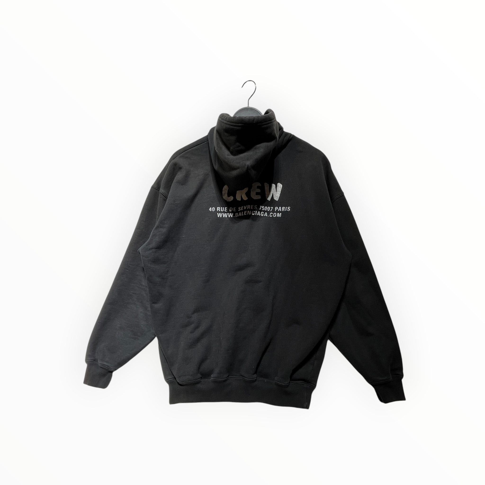 BALENCIAGA/Hoodie/XS/Cotton/BLK/CREW view 2