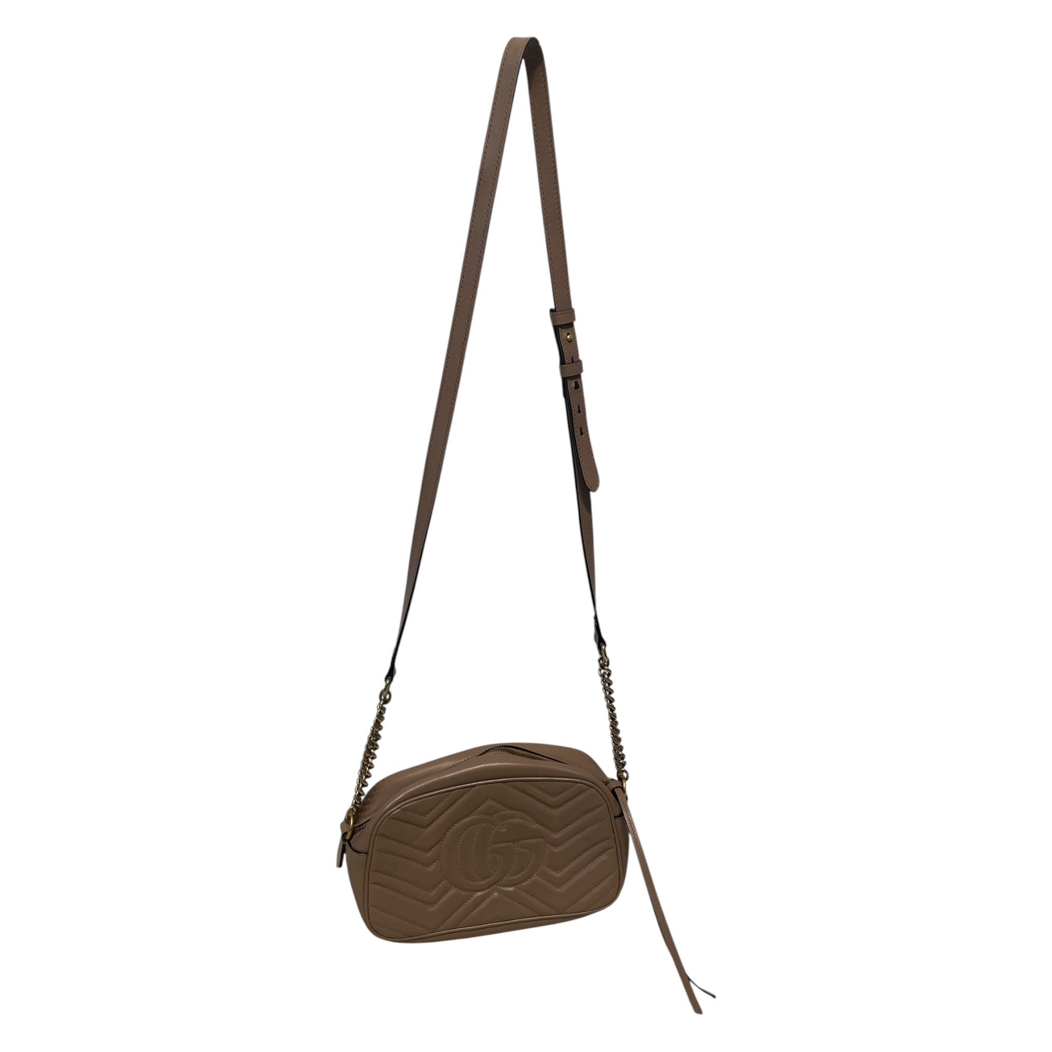 GUCCI/Cross Body Bag/Leather/BRW/GG Marmont Matelasse Small view 2