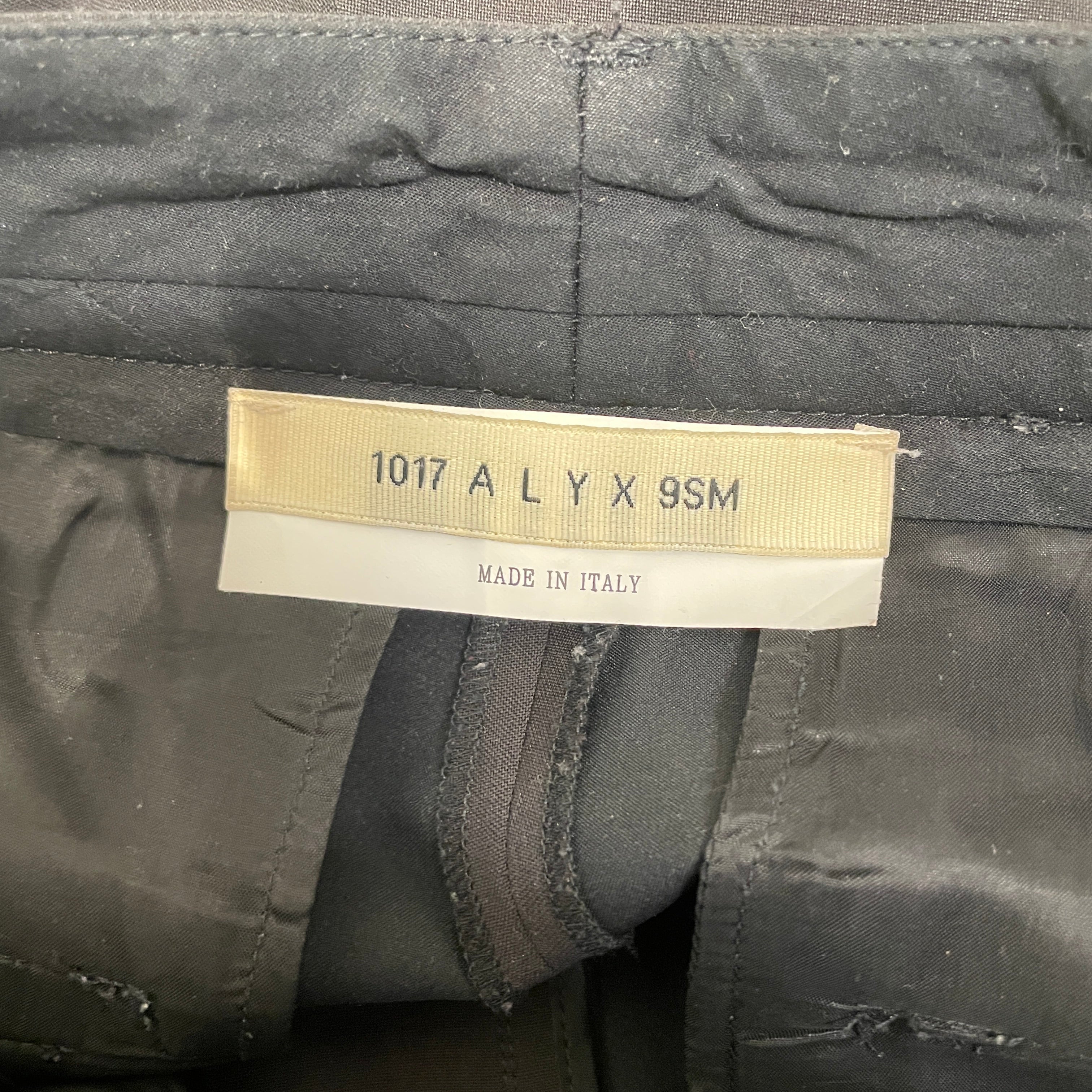 1017 ALYX 9SM(ALYX)/Straight Pants/S/Cotton/BLK/TAILORED CARGO PANTS view 3