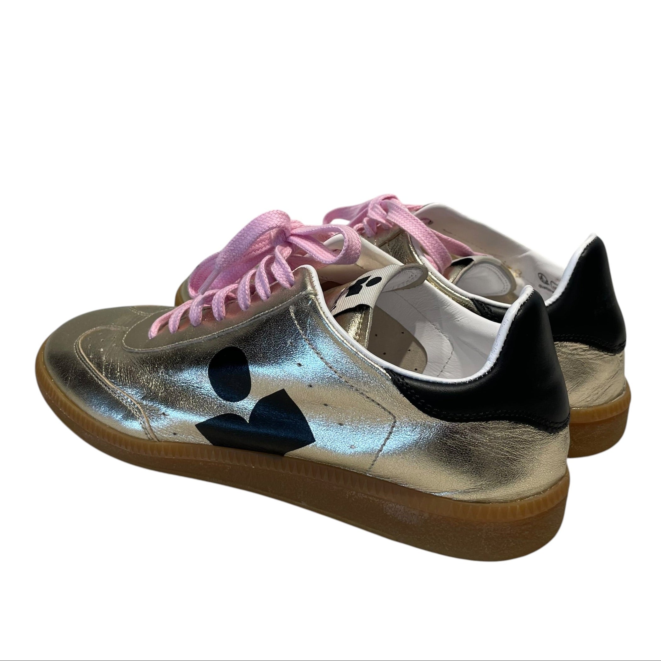 ISABEL MARANT/Low-Sneakers/EU 38/Leather/GLD/kaycee gold low view 4