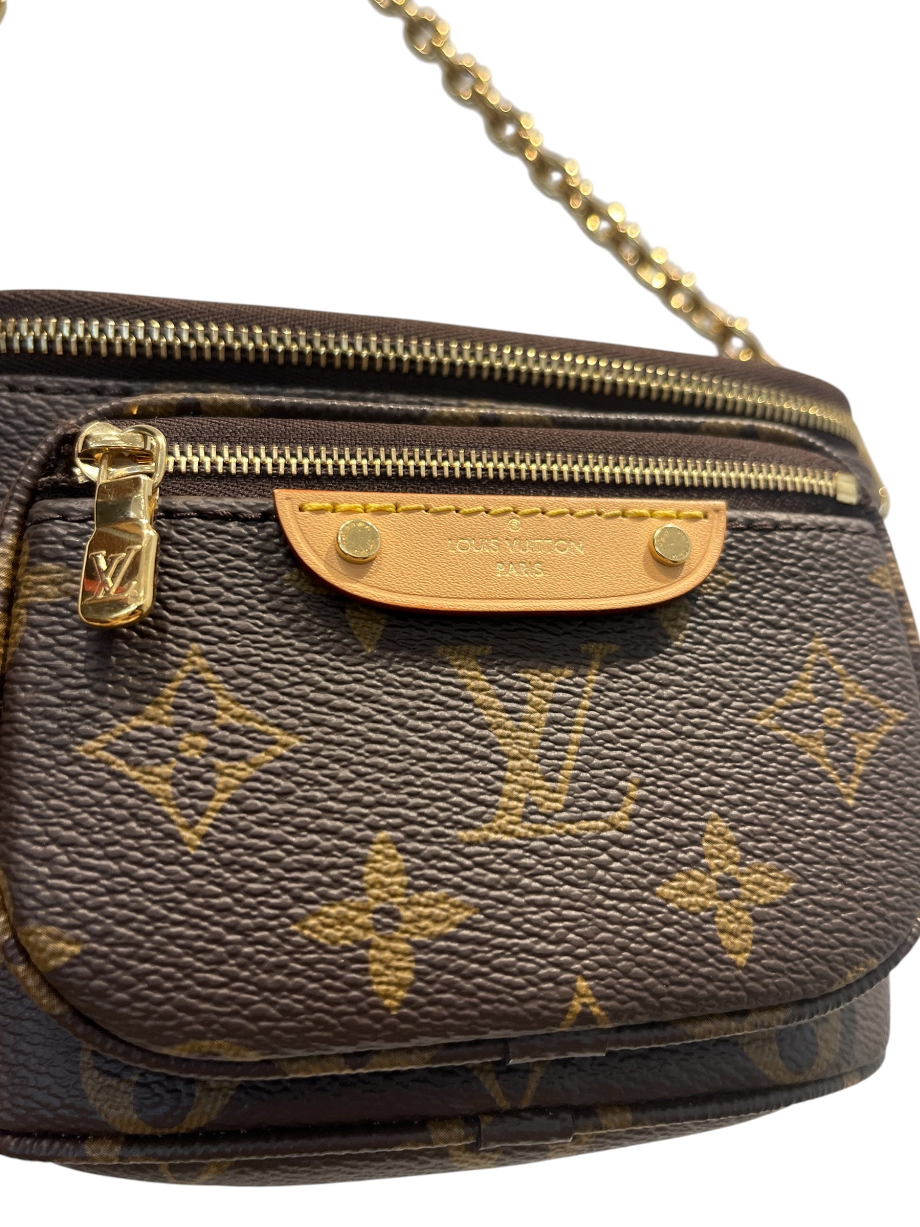 LOUIS VUITTON/Bag/Monogram/Leather/BRW/MINI BUM BAG view 6