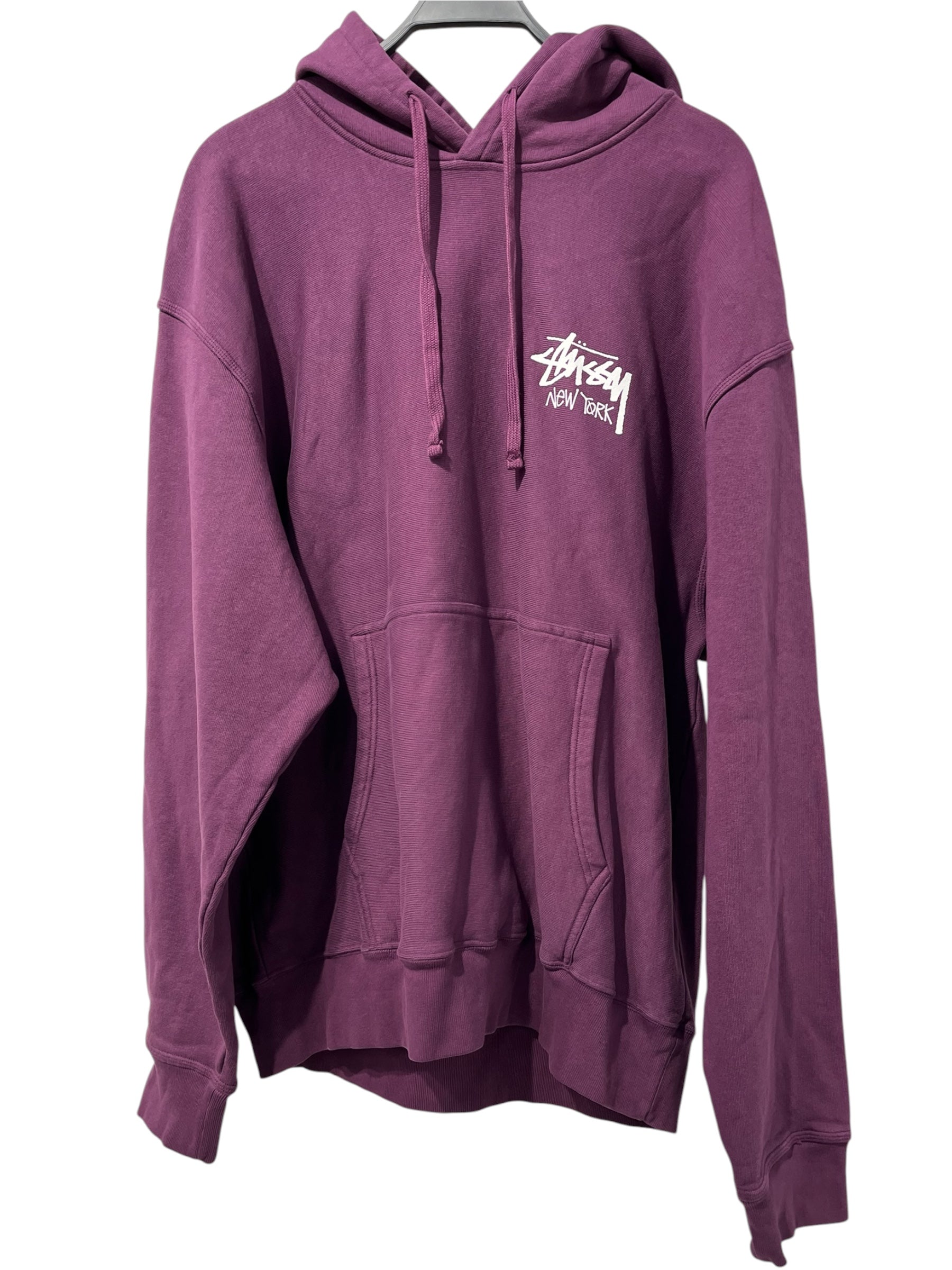 STUSSY/Hoodie/XXL/Cotton/PPL/NY EXCLUSIVE HOODIE PURPLE view 1
