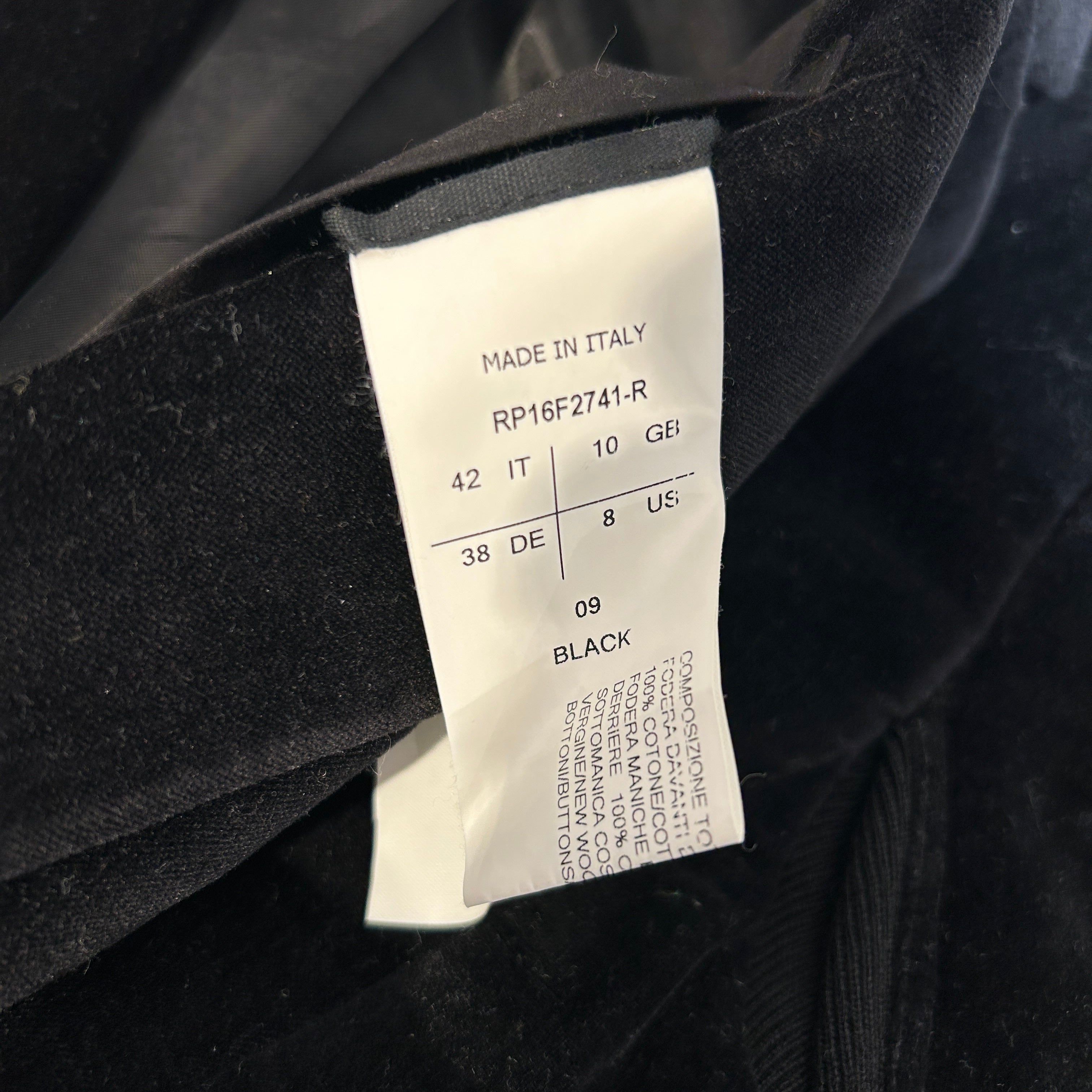 Rick Owens/Tailored Jkt/9/Cotton/BLK/BLAZER view 4