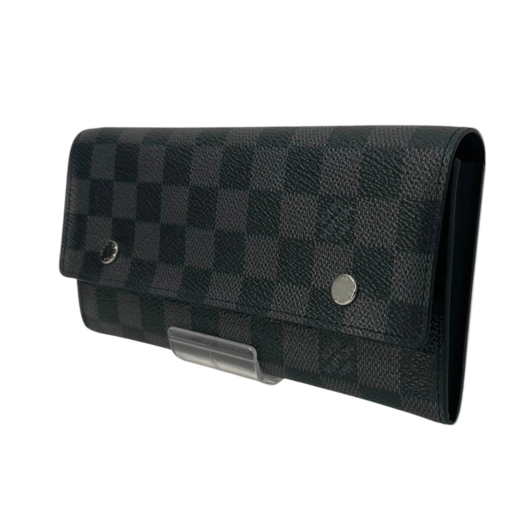 LOUIS VUITTON/Long Wallet/Monogram/Leather/BLK/M's/modular damier long flap walle view 1