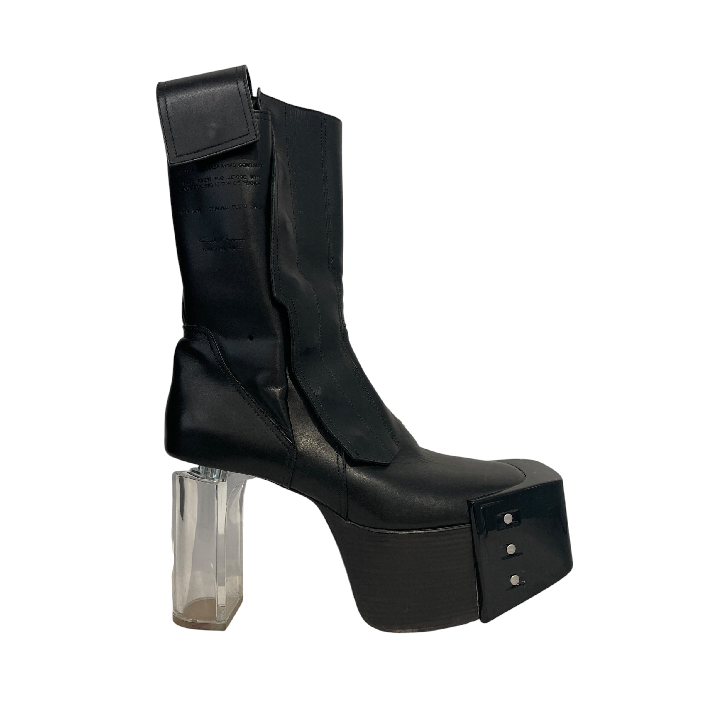 Rick Owens/Boots/EU 41/Leather/BLK/KISS BOOTS FOGPOCKET view 2