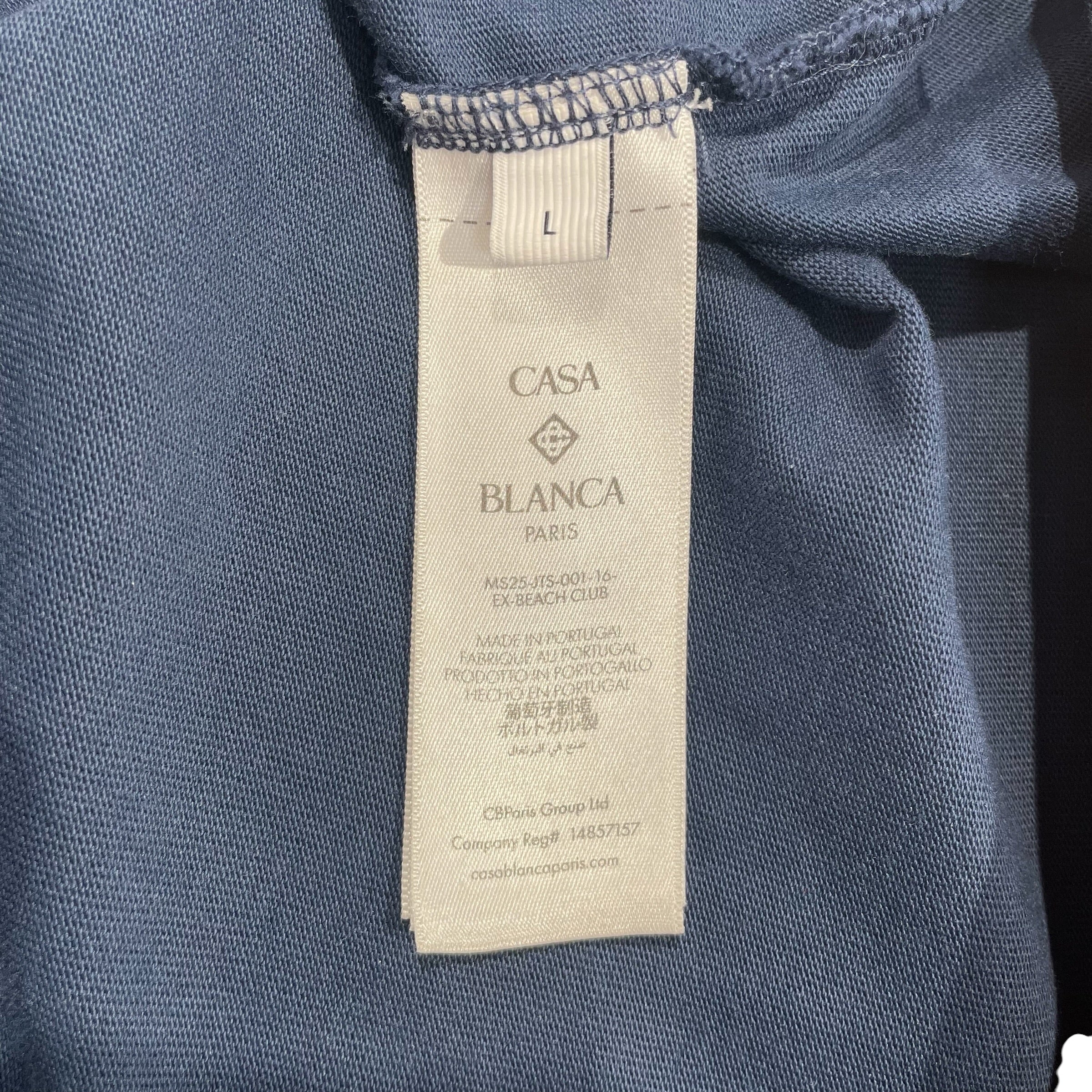 CASABLANCA/T-Shirt/L/Cotton/NVY/Graphic/Tennis Club view 4