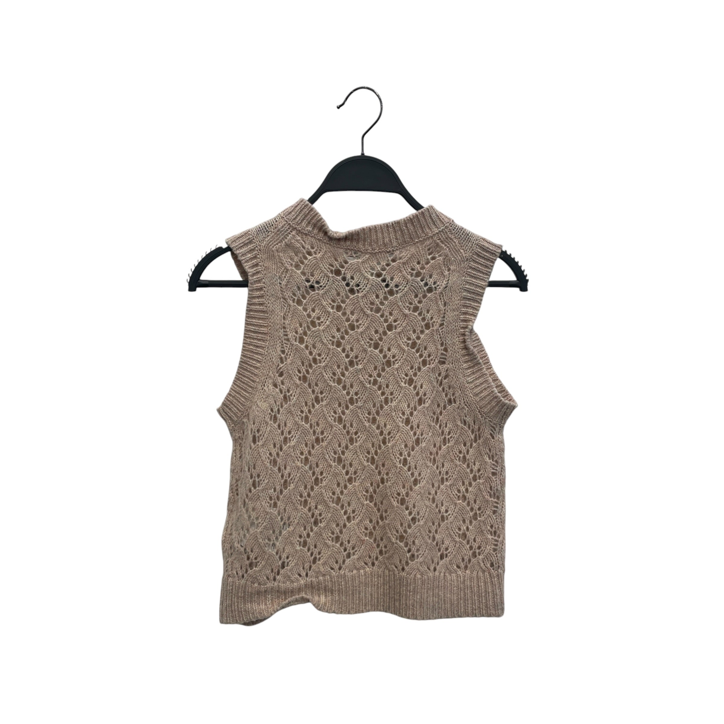 Acne Studios/Knitted Vest/XS/Acrylic/BEG/PICK ACCENTED WEAVE view 2