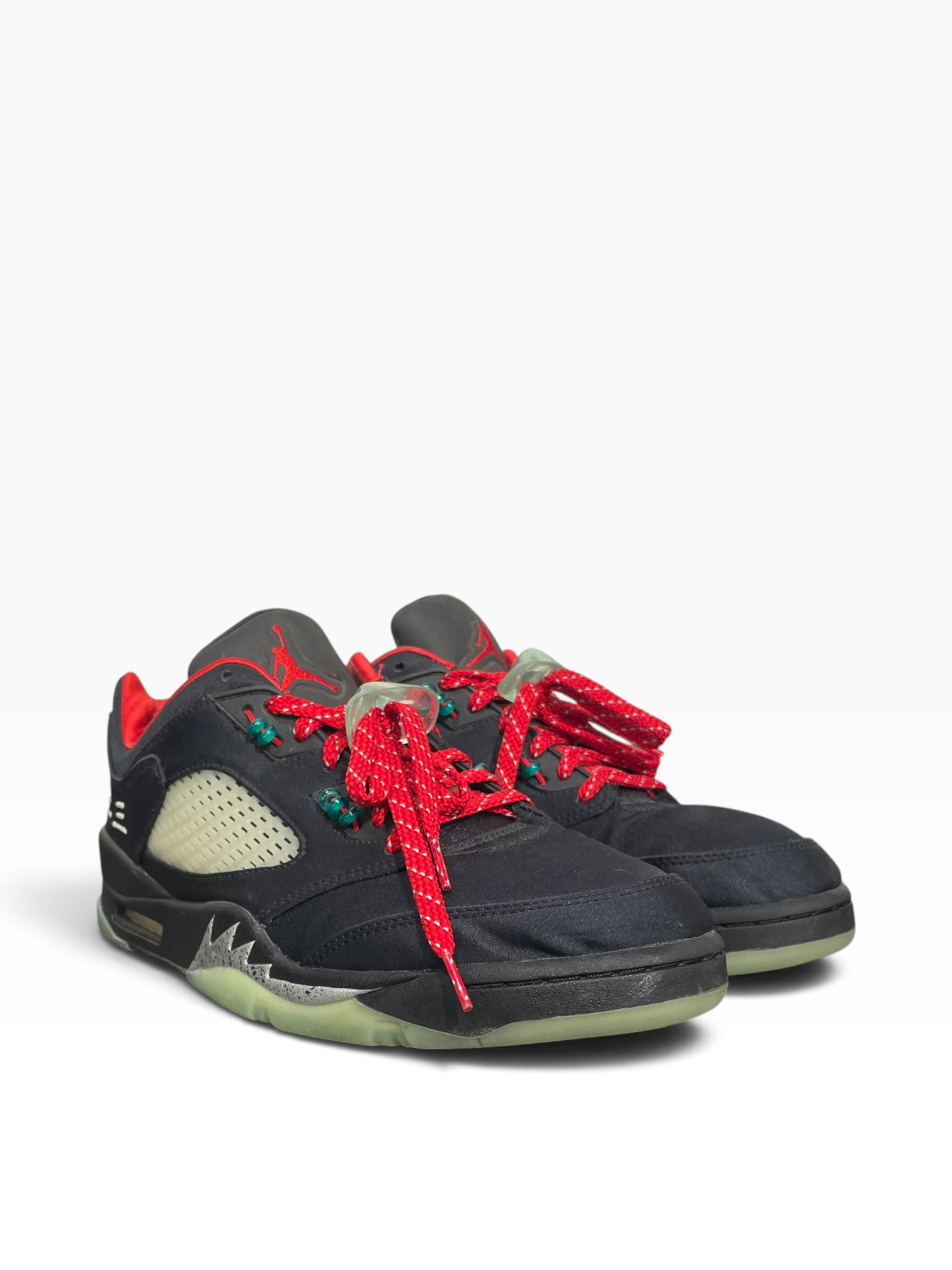 NIKE/AIR JORDAN 5 RETRO LOW SP/Low-Sneakers/US 12/Nylon/BLK/DM4640-036 view 1