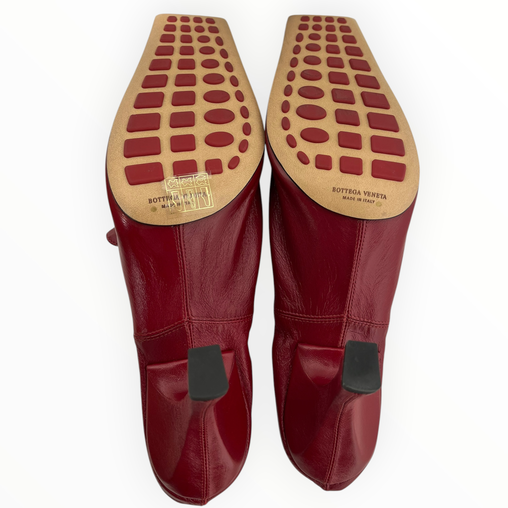 BOTTEGA VENETA/Heels/Leather/RED/RED LOAFER PUMPS/GLOSSY NAPA view 5