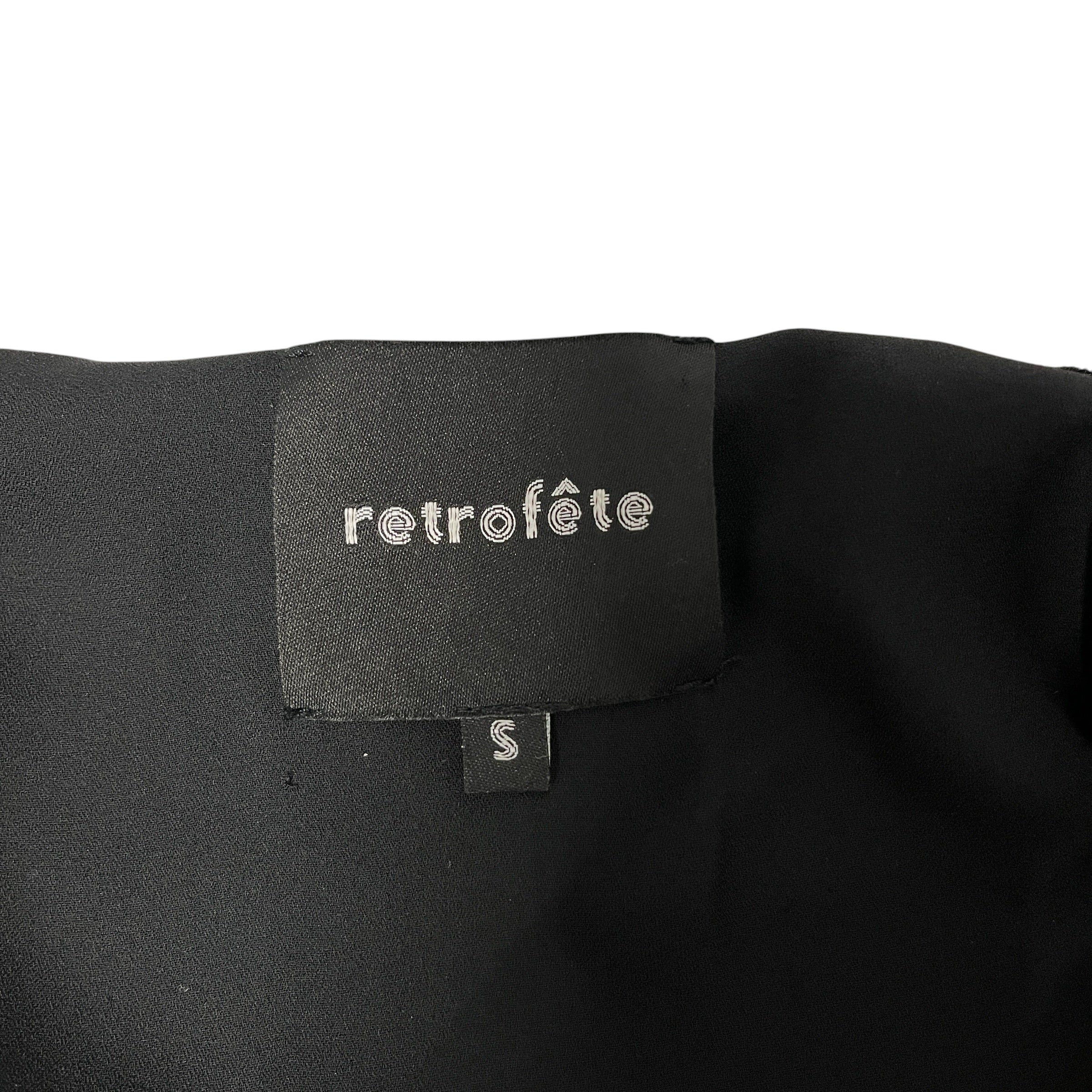 RETROFETE/LS Dress/S/Polyester/BLK/Maxi Length/VELVET RAINBOW STUDS view 3