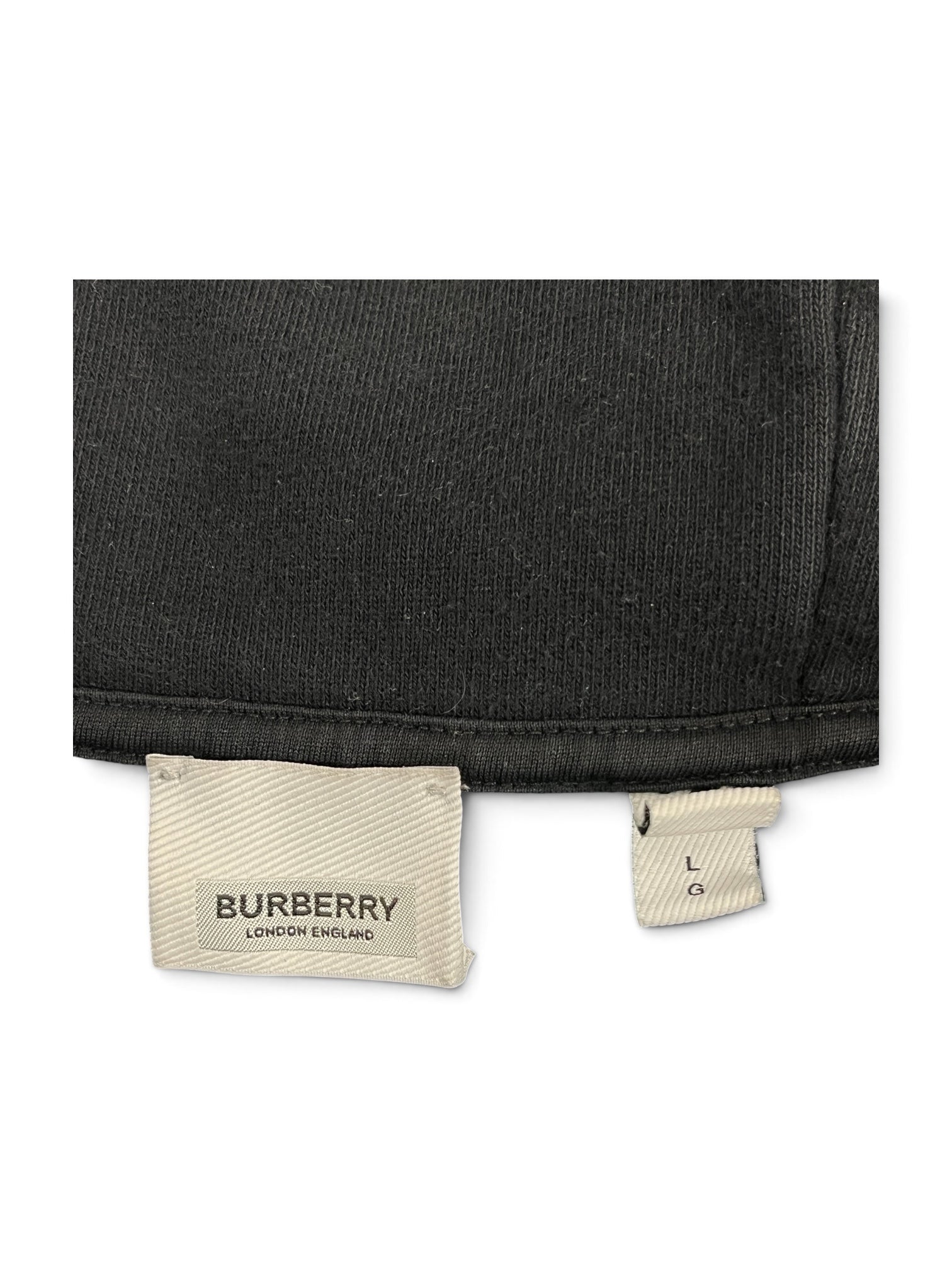 BURBERRY/Jacket/L/Cotton/BLK/BLACK ZIP UP WITH PLAID SLEEVE view 3