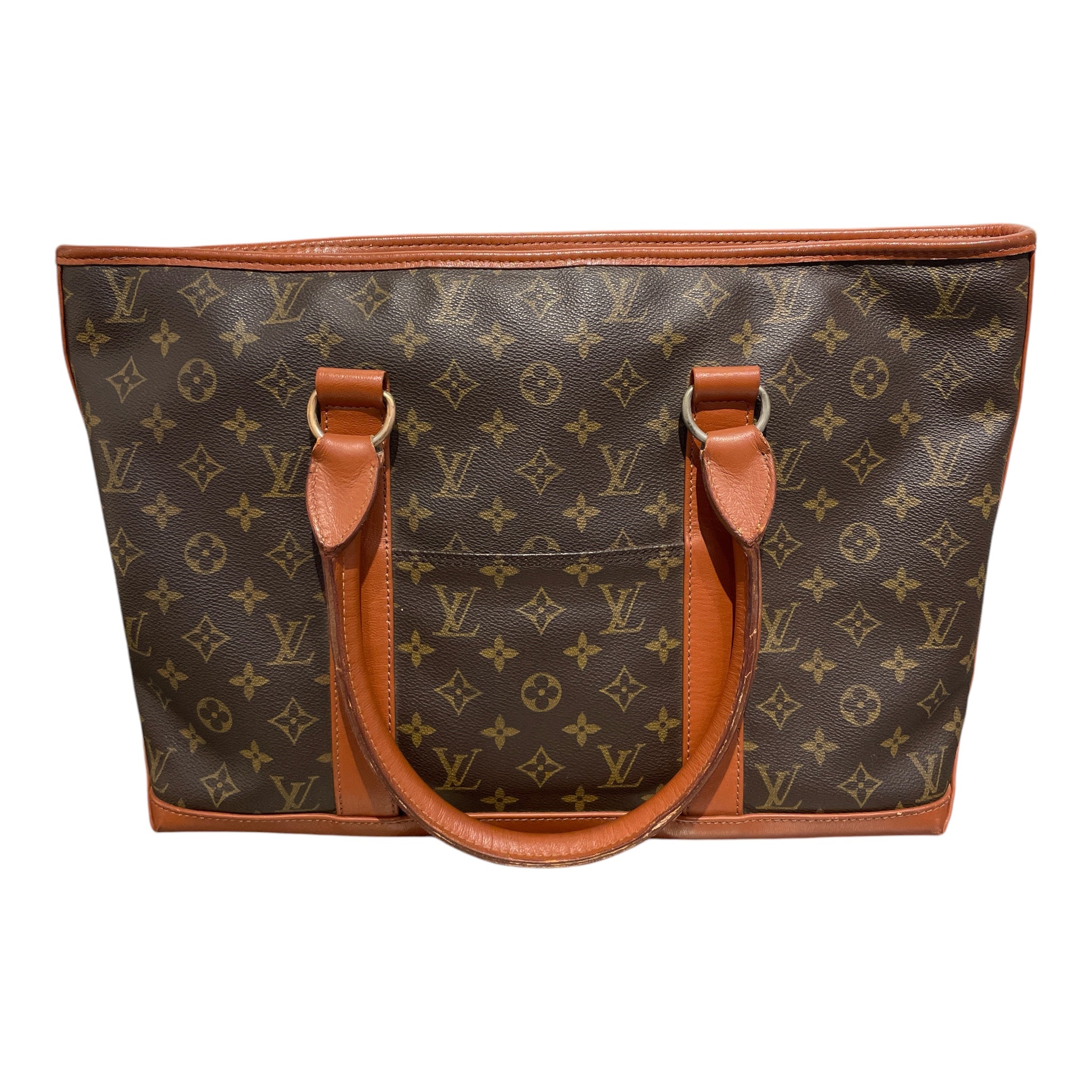 LOUIS VUITTON/Hand Bag/Monogram/Leather/BRW/SAC WEEKEND PM BAG view 2
