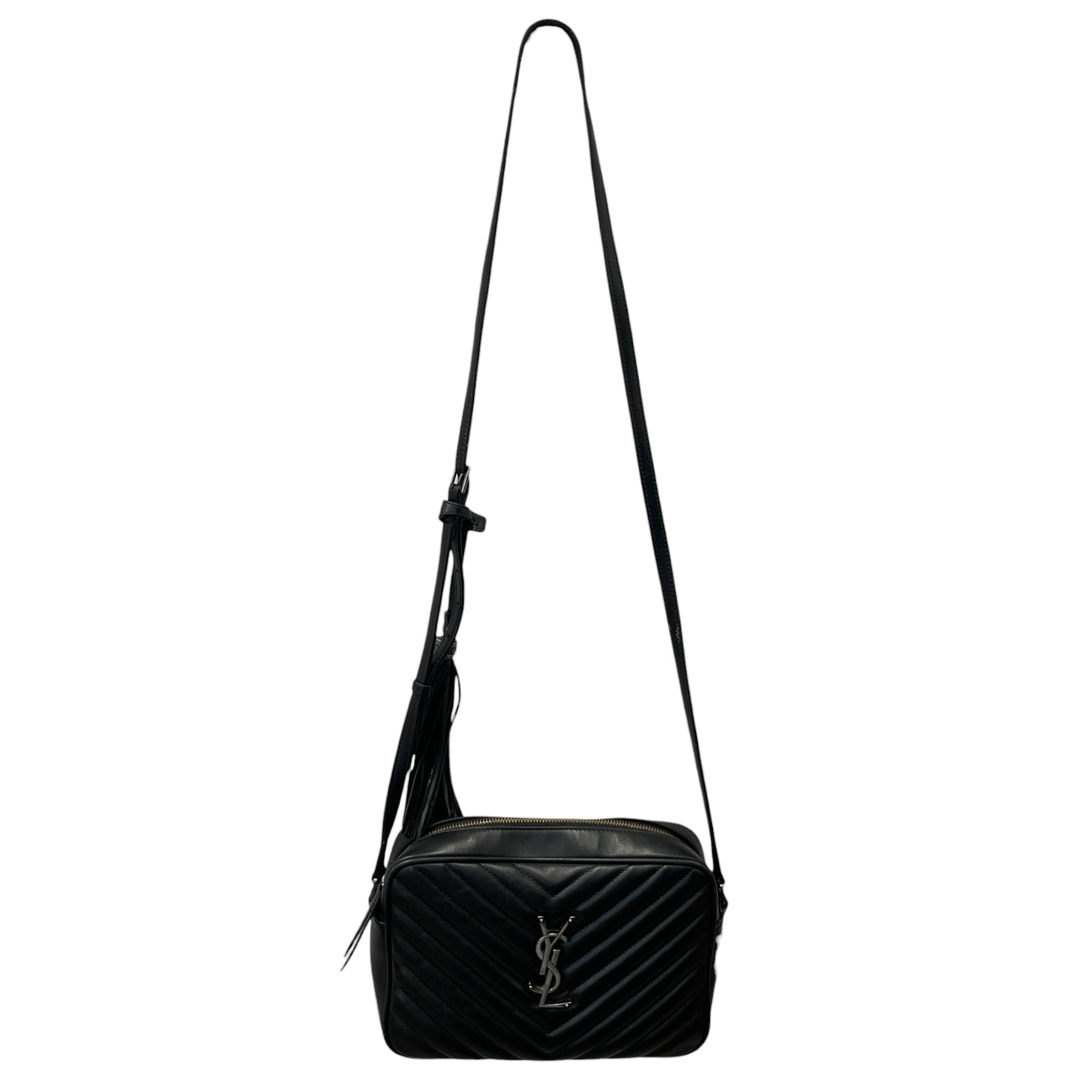 YVES SAINT LAURENT/Cross Body Bag/Leather/BLK/YSL CROSSBODY BAG view 1