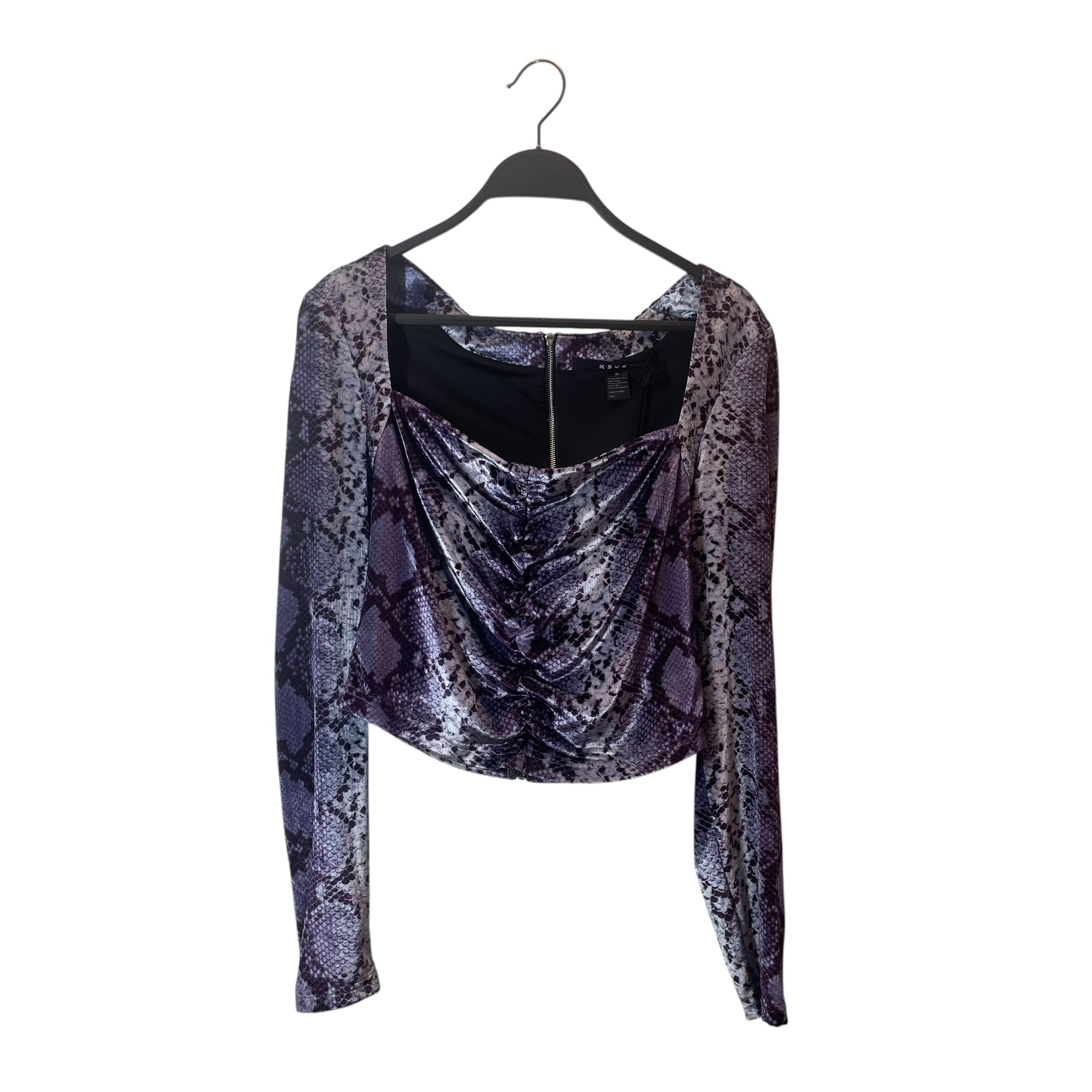 ksubi/LS Blouse/M/All Over Print/Polyester/PPL/PPL SNAKE PRINT view 1