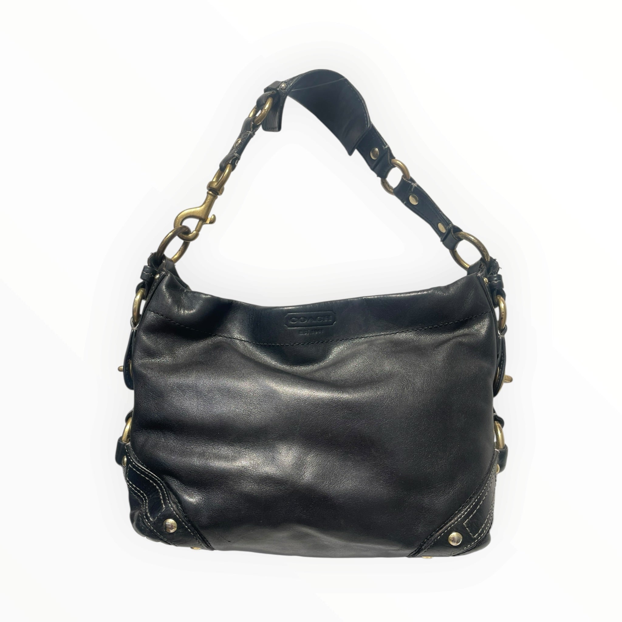 COACH/Hand Bag/Leather/BLK/Carly 10615 view 1