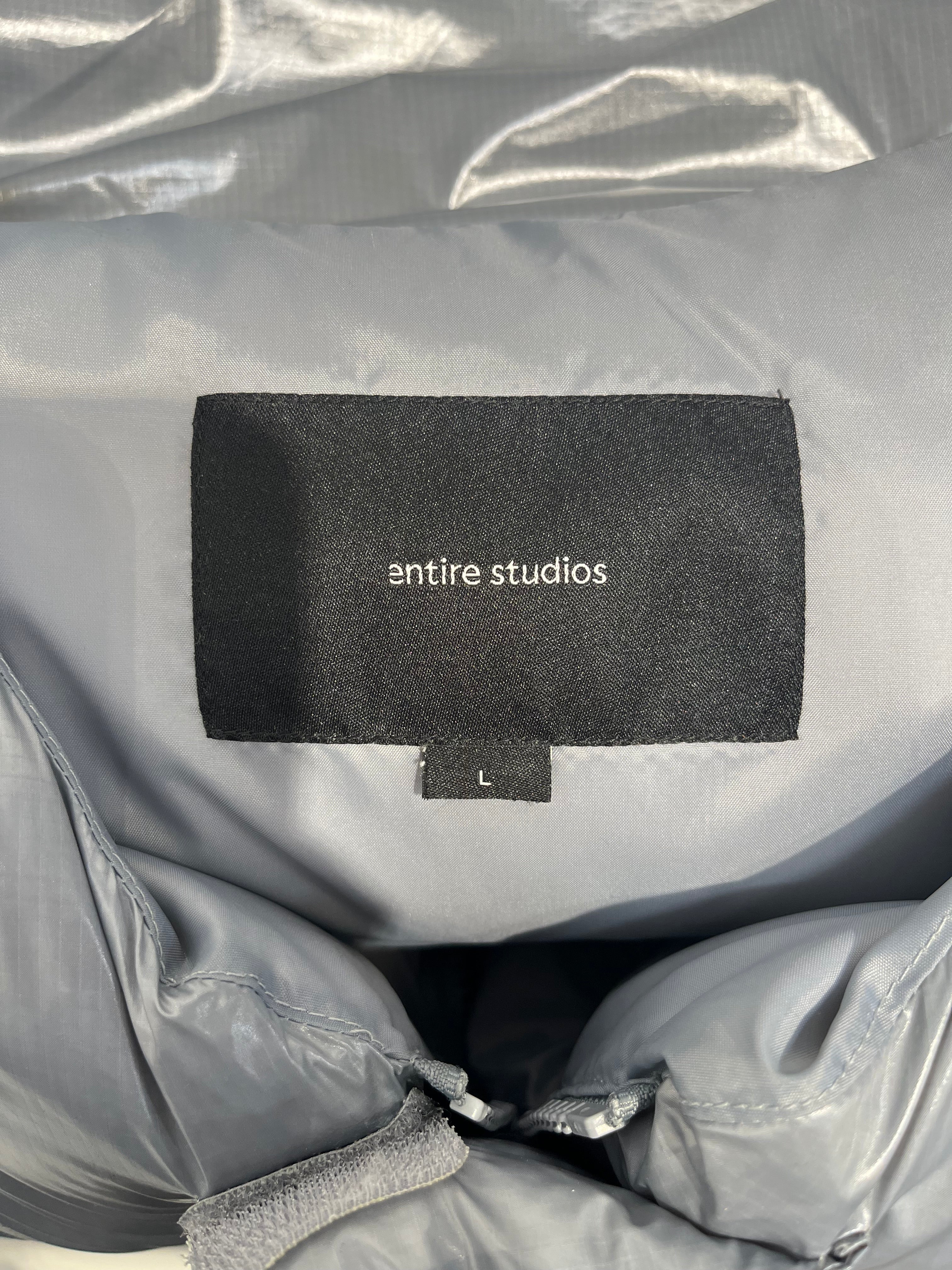 entire studios/Puffer Vest/L/Nylon/GRY/zip up velcro pocket view 5