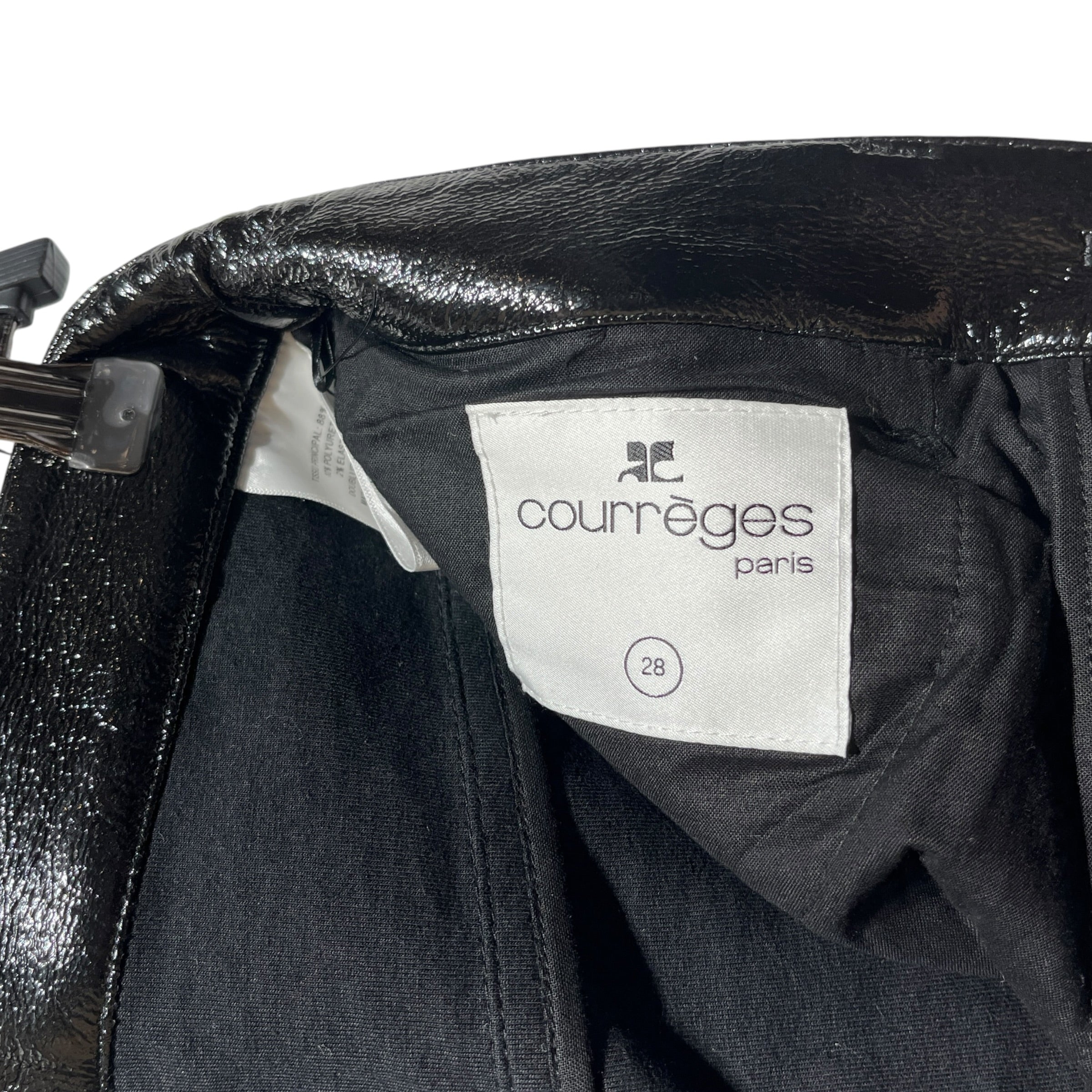 Courreges/Skinny Pants/28/Leather/BLK/Vinyl Skinny Pants view 3