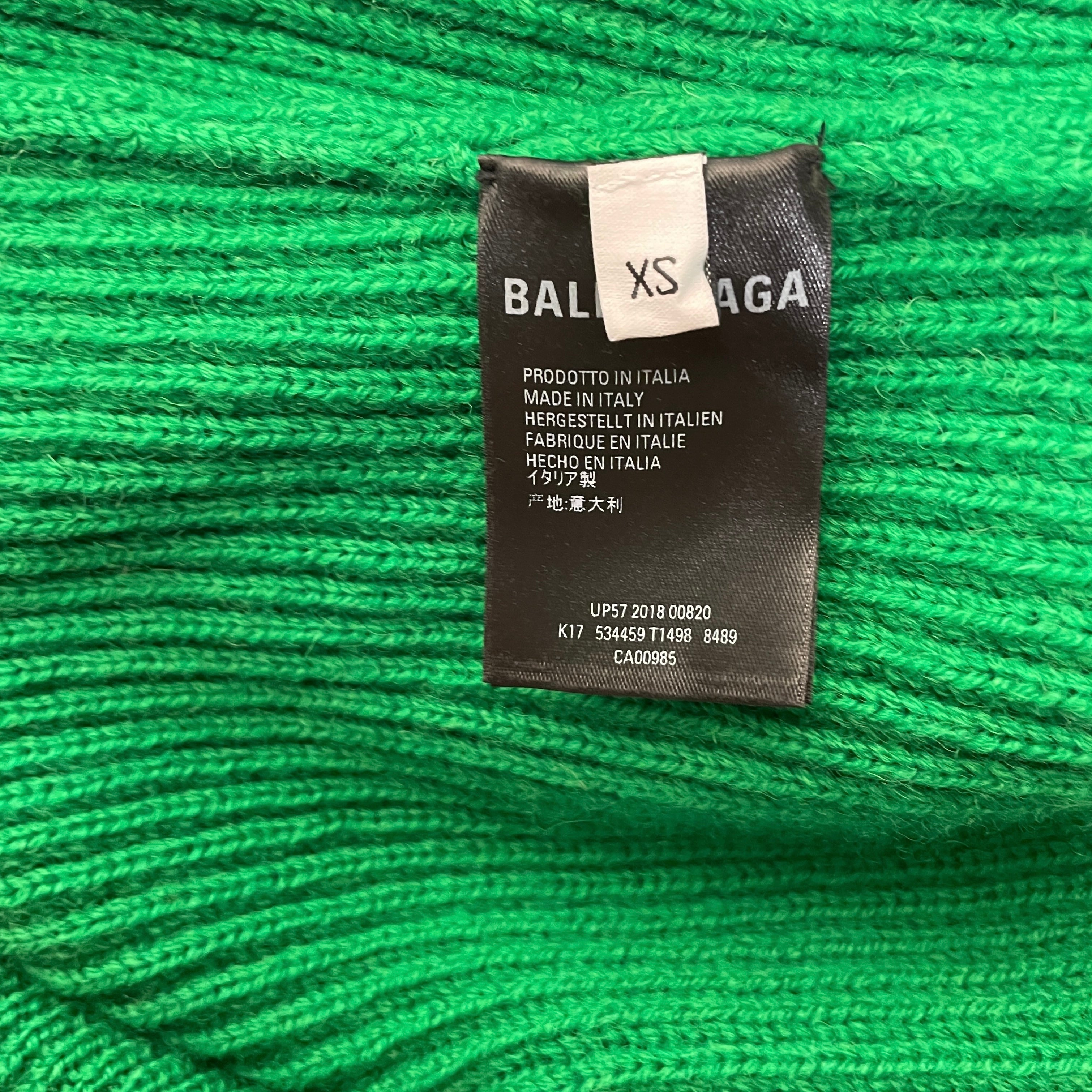 BALENCIAGA/Sweater/XS/Cotton/GRN/oversizd turtleneck view 5