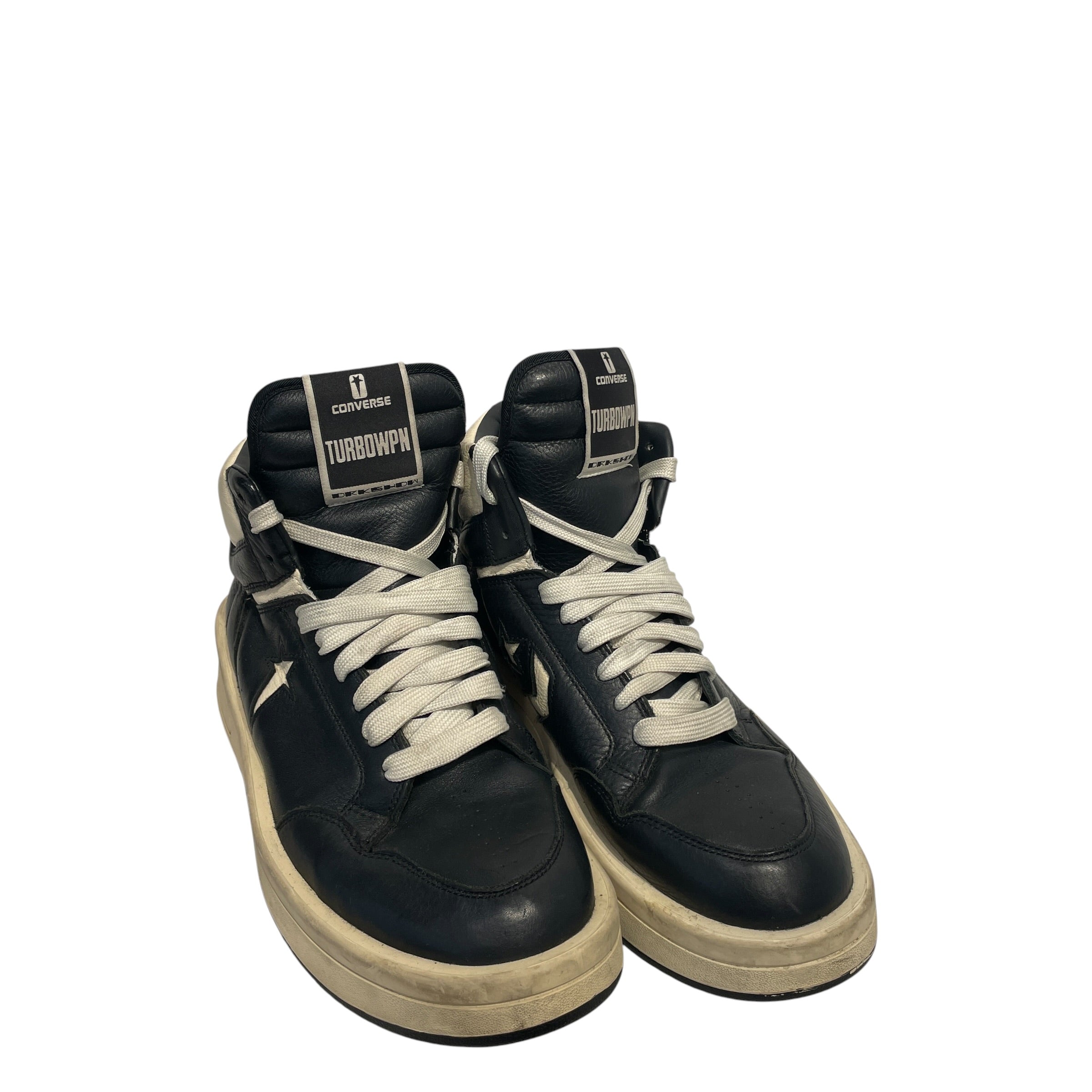 CONVERSE/RICK OWENS DRKSHDW/Hi-Sneakers/US 11/Leather/BLK/TURBOWPN view 1