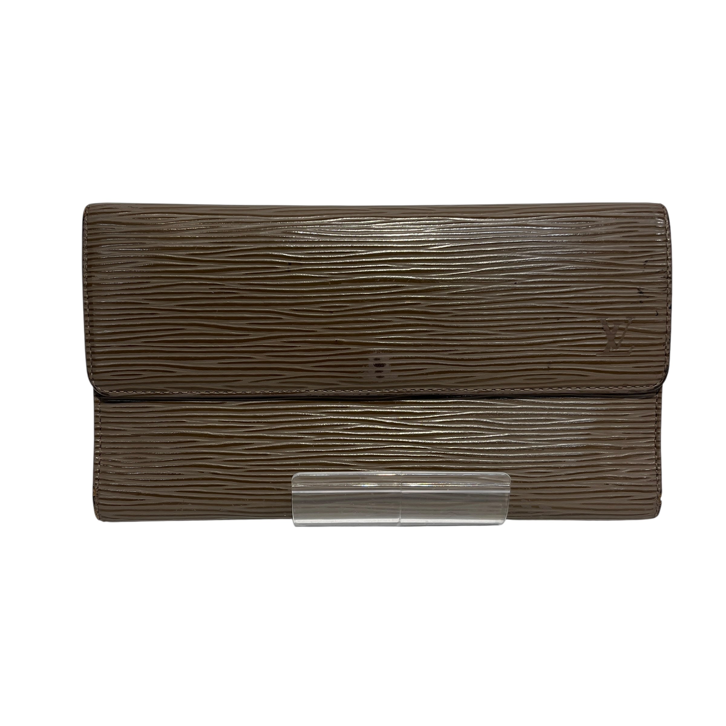 LOUIS VUITTON/Trifold Wallet/OS/Leather/GRY/Epi wallet view 1